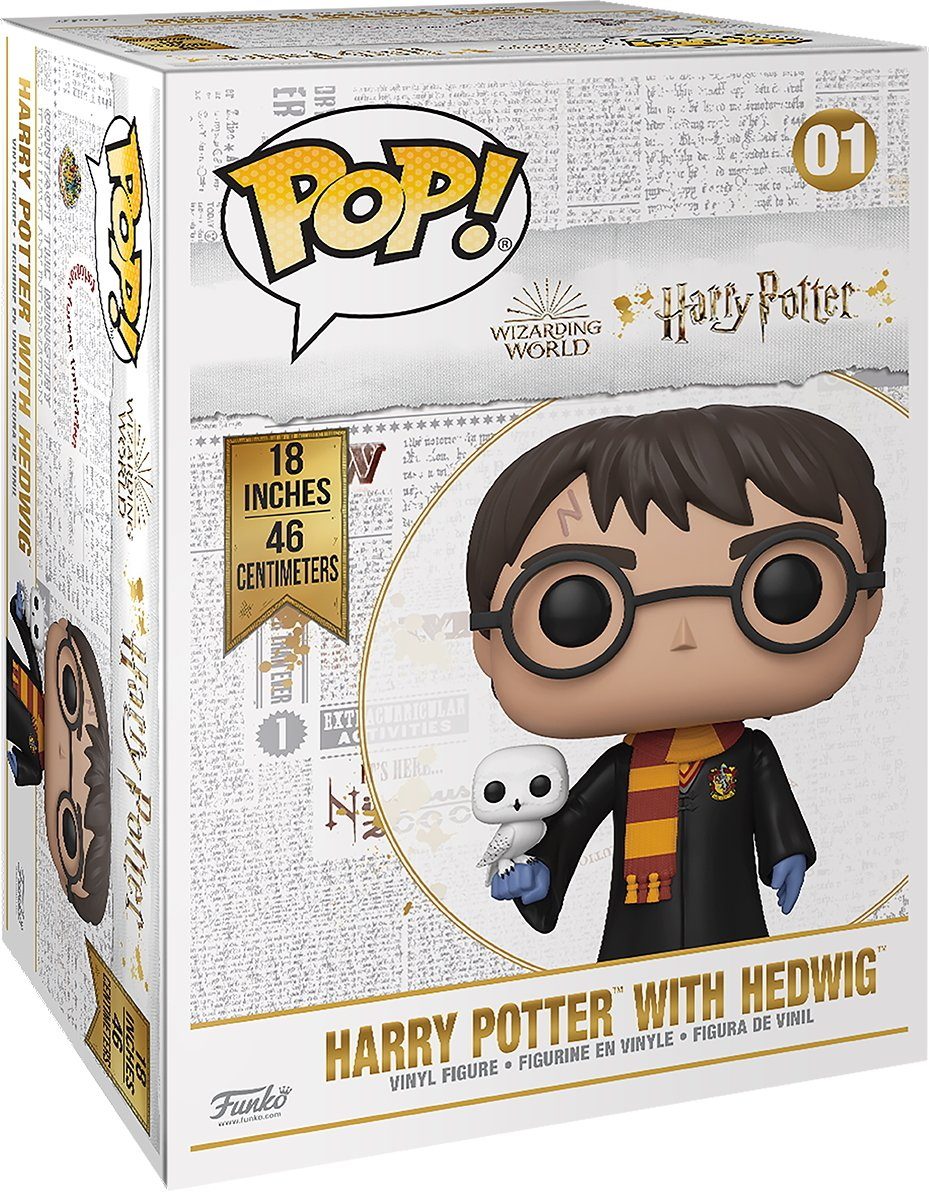 Funko Spielfigur Harry Potter mit Hedwig 18" 48cm Zoll Sized 01 Pop
