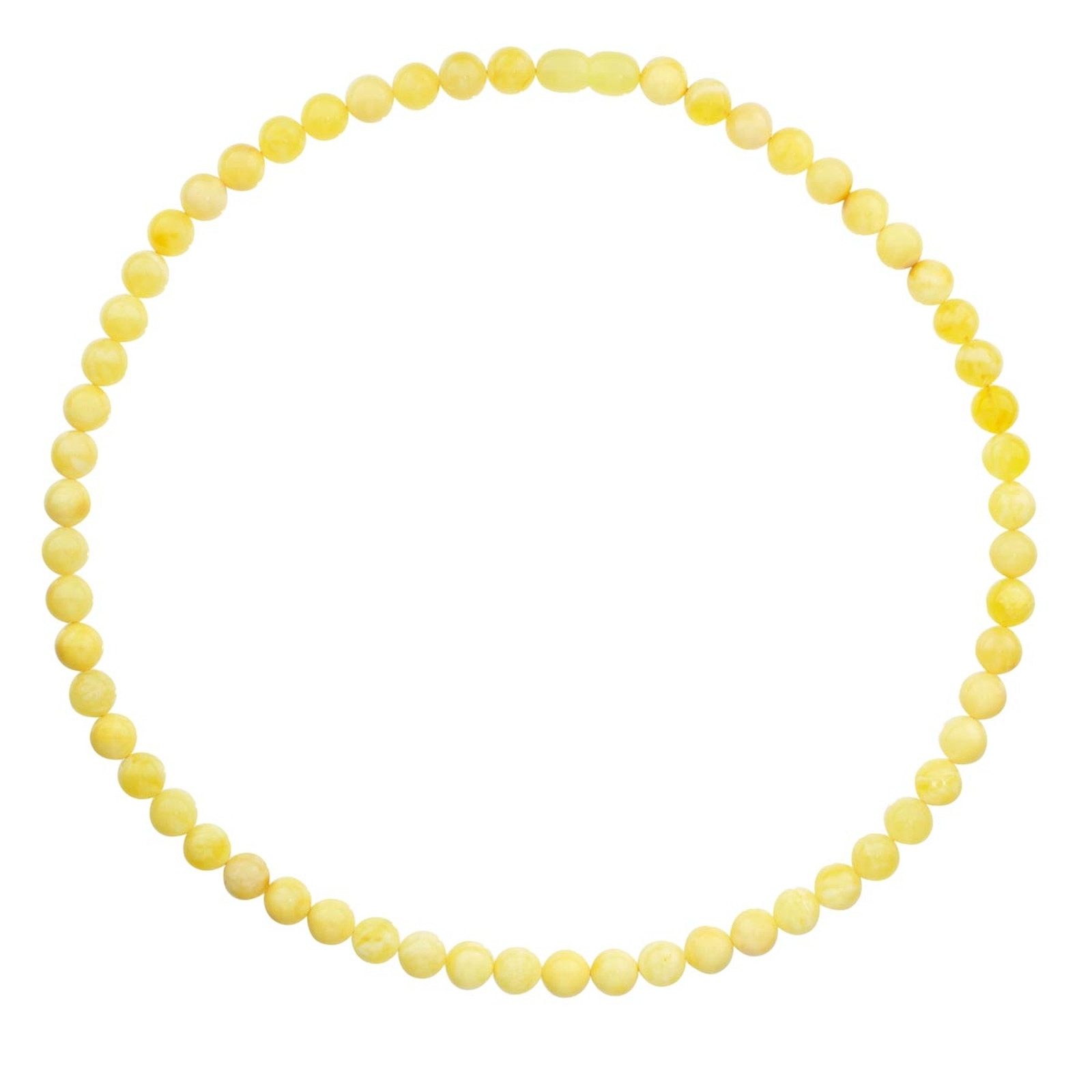 Valentinstagsgeschenk OSTSEE-SCHMUCK Gliederkette Kette Kugel 8 mm Kette Kugel 8 mm (1-tlg), gelb