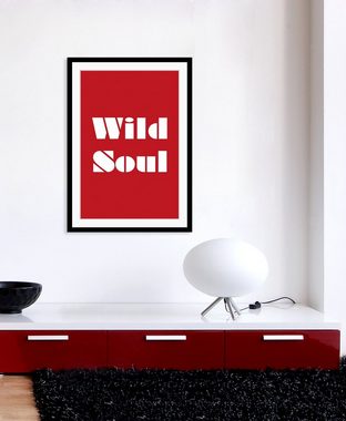 queence Bild Wild Soul, Sprüche & Texte, Spruch, gerahmt