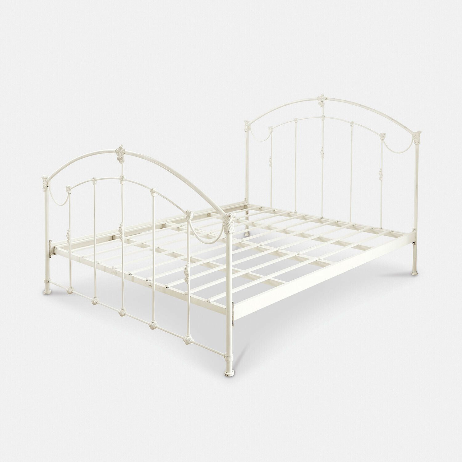 Mirabeau Bett Bett Canefield antikcreme