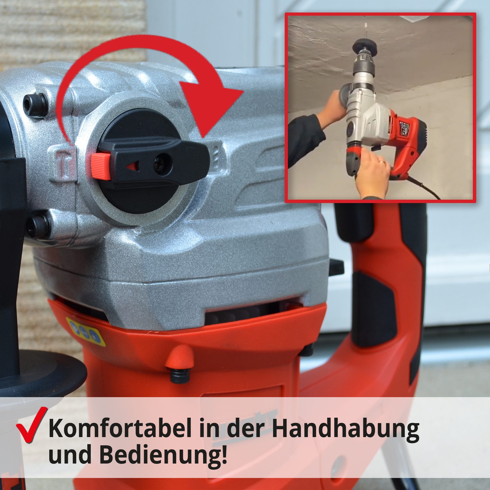 Hecht Bohrhammer mit Kabel 1500W SDS-Plus günstig online kaufen
