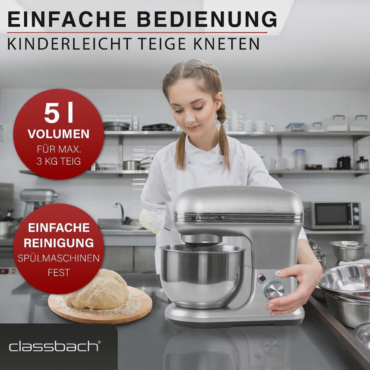 classbach Küchenmaschine 4004 W C-KM