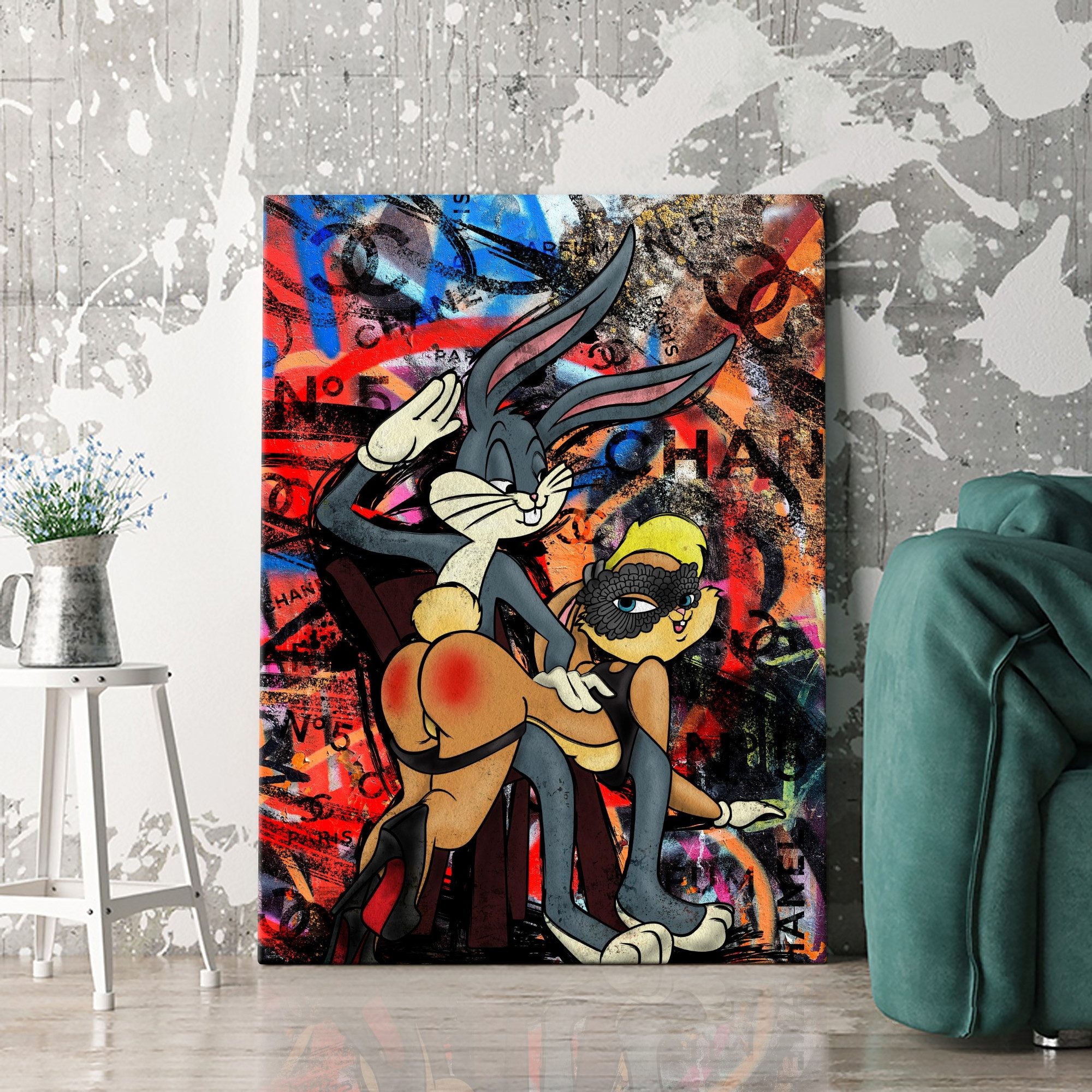 Artmazing Leinwandbild 50 Shades of Bunny, günstig online kaufen