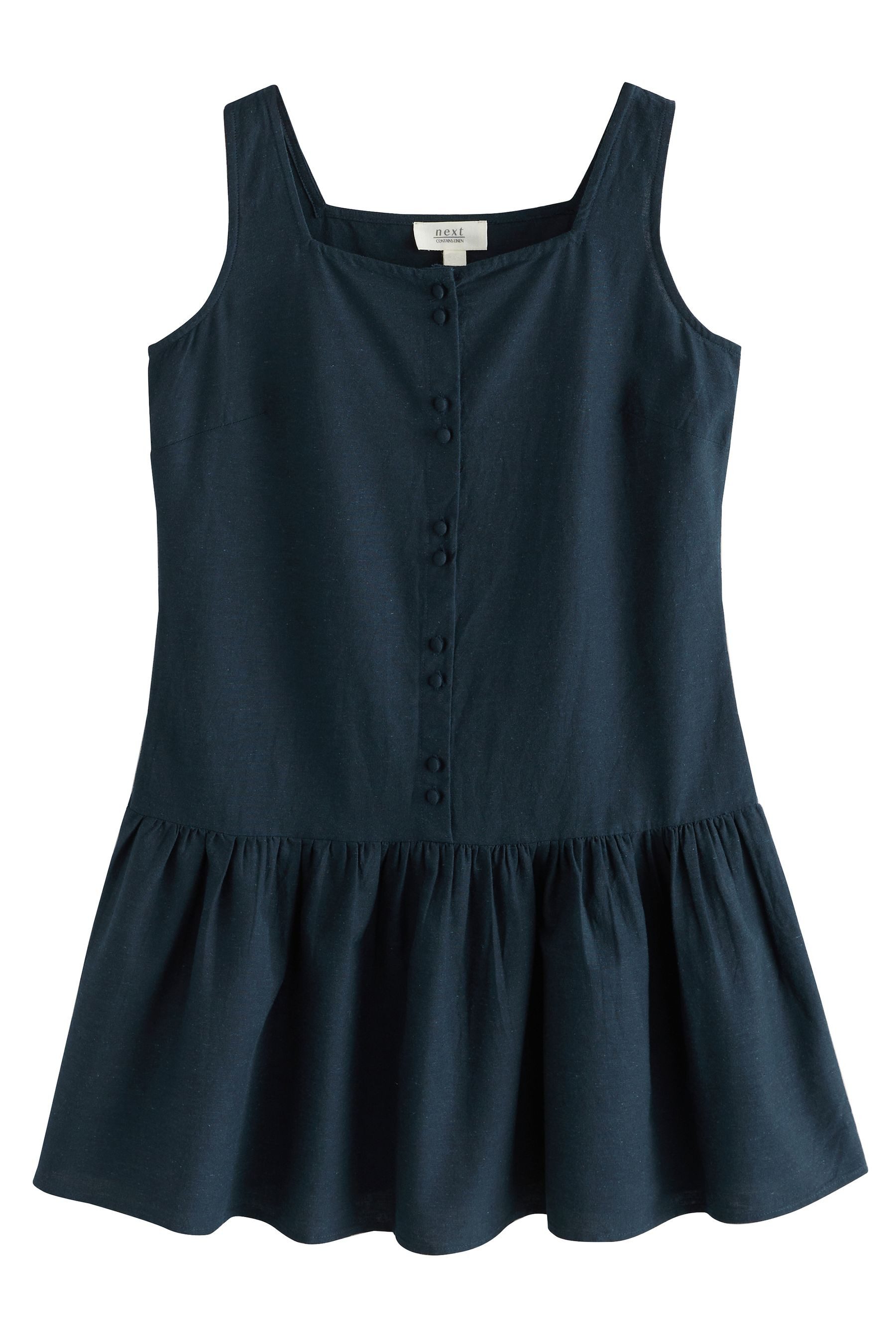 Sommerkleid Boho-Minikleid mit Volants und Karree-Ausschnitt