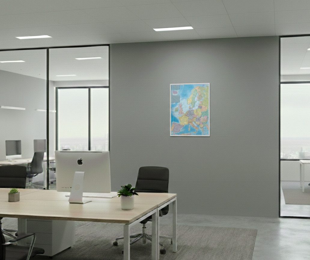 STIEFEL Poster Europa Organisationskarte 97 x 119 cm