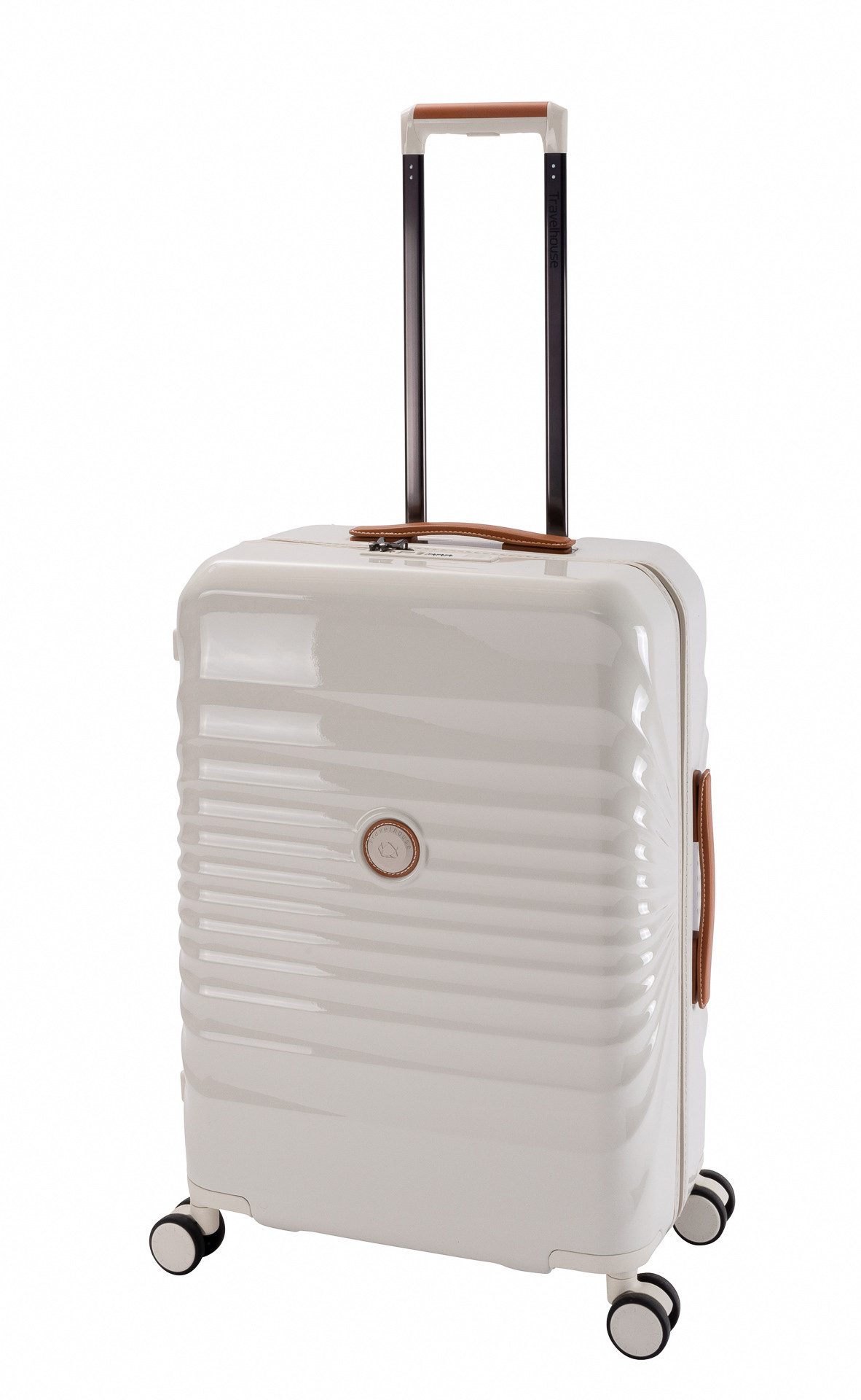 Travelhouse Hartschalen-Trolley Capri, 4 Rollen, PC Hartschale, USB + USB C Anschluss, Rollenbremse