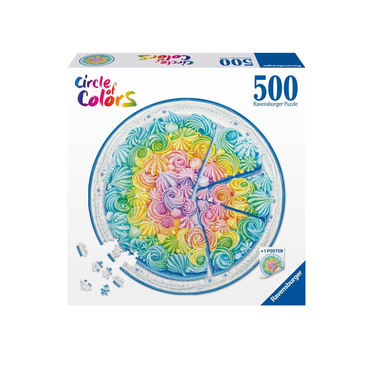 Ravensburger Puzzle Ravensburger Puzzle 17349 - Circle of Colors Rainbow Cake - 500..., 500 Puzzleteile