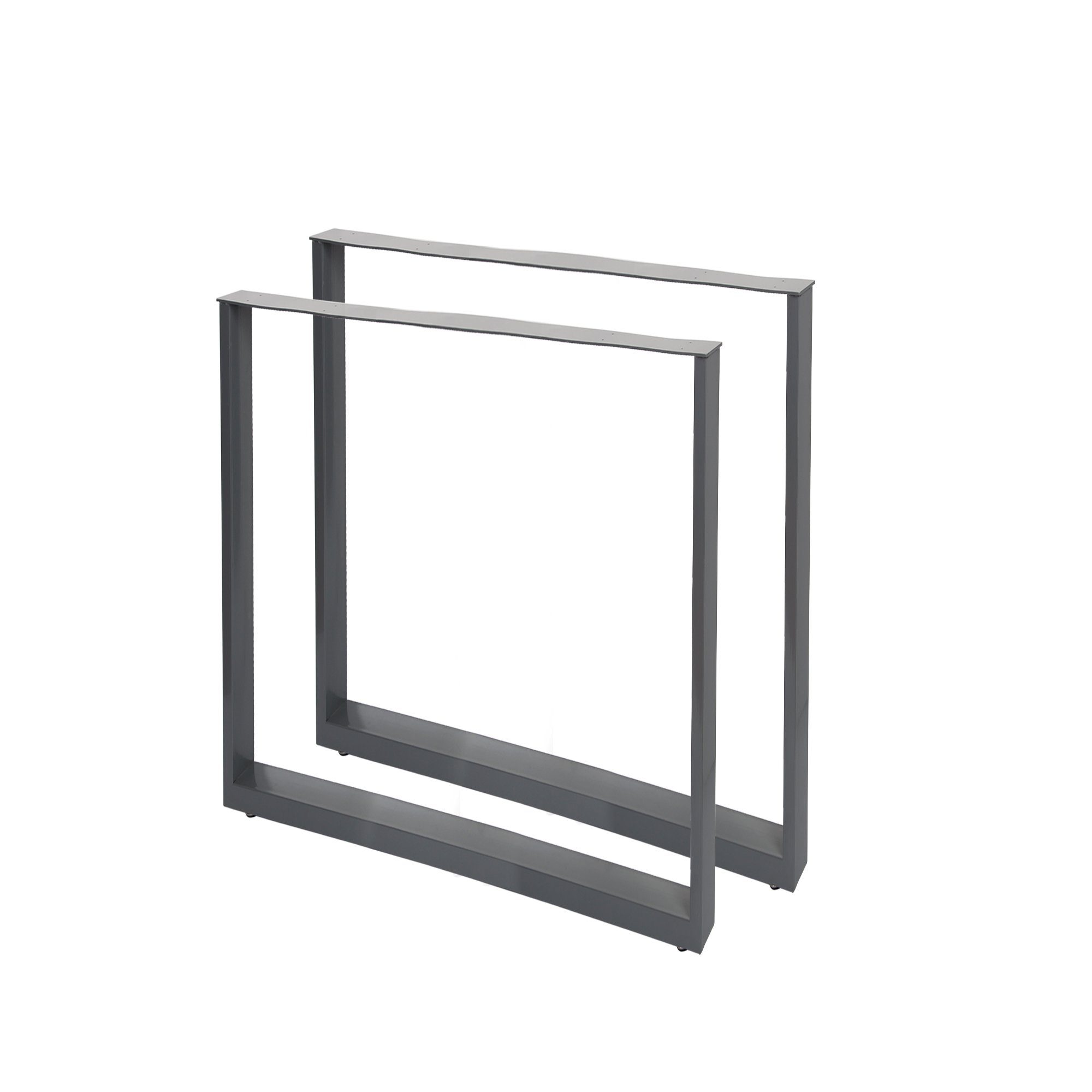 Tischbein Design Tischgestell Tischbeine 2er Set 40x43x8cm (BxHxT) Anthrazit