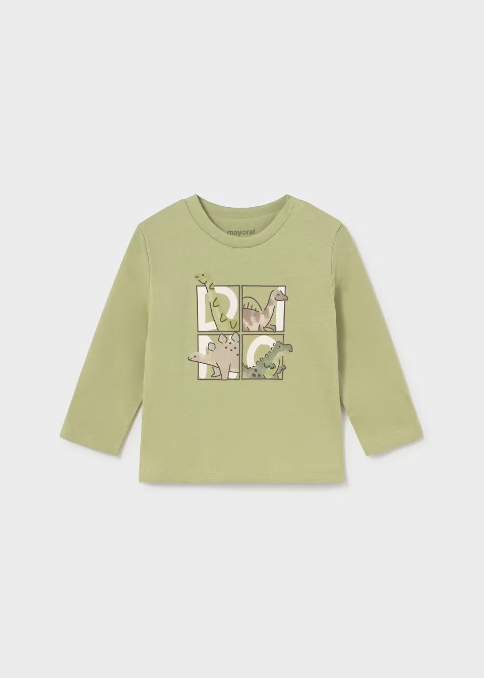 Mayoral Langarmshirt Mayoral Baby Dinosaurier-Shirt Oregano (200674)