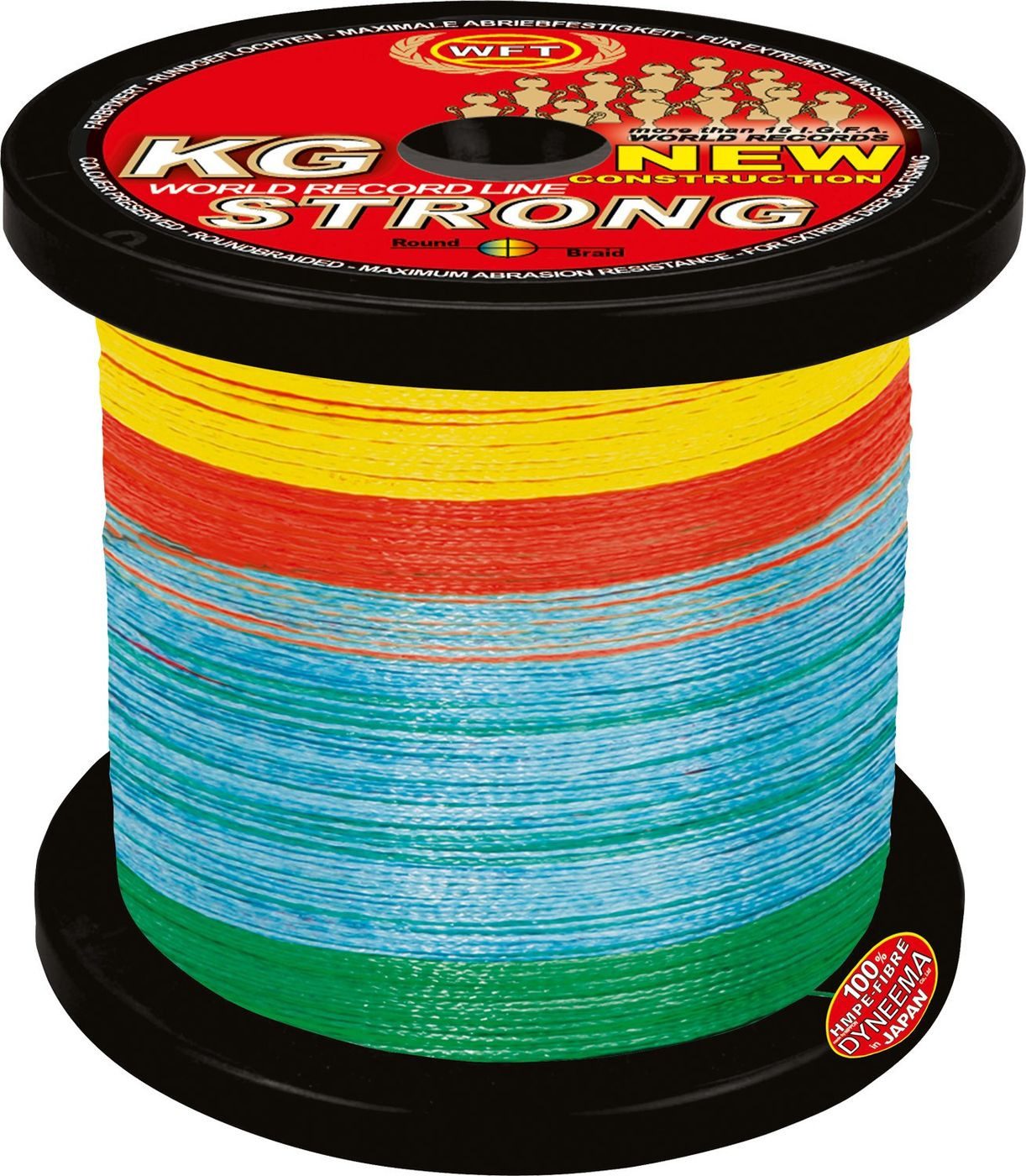 Angelschnur WFT KG strong Schnur 1000m 0,32mm 51kg multicolor