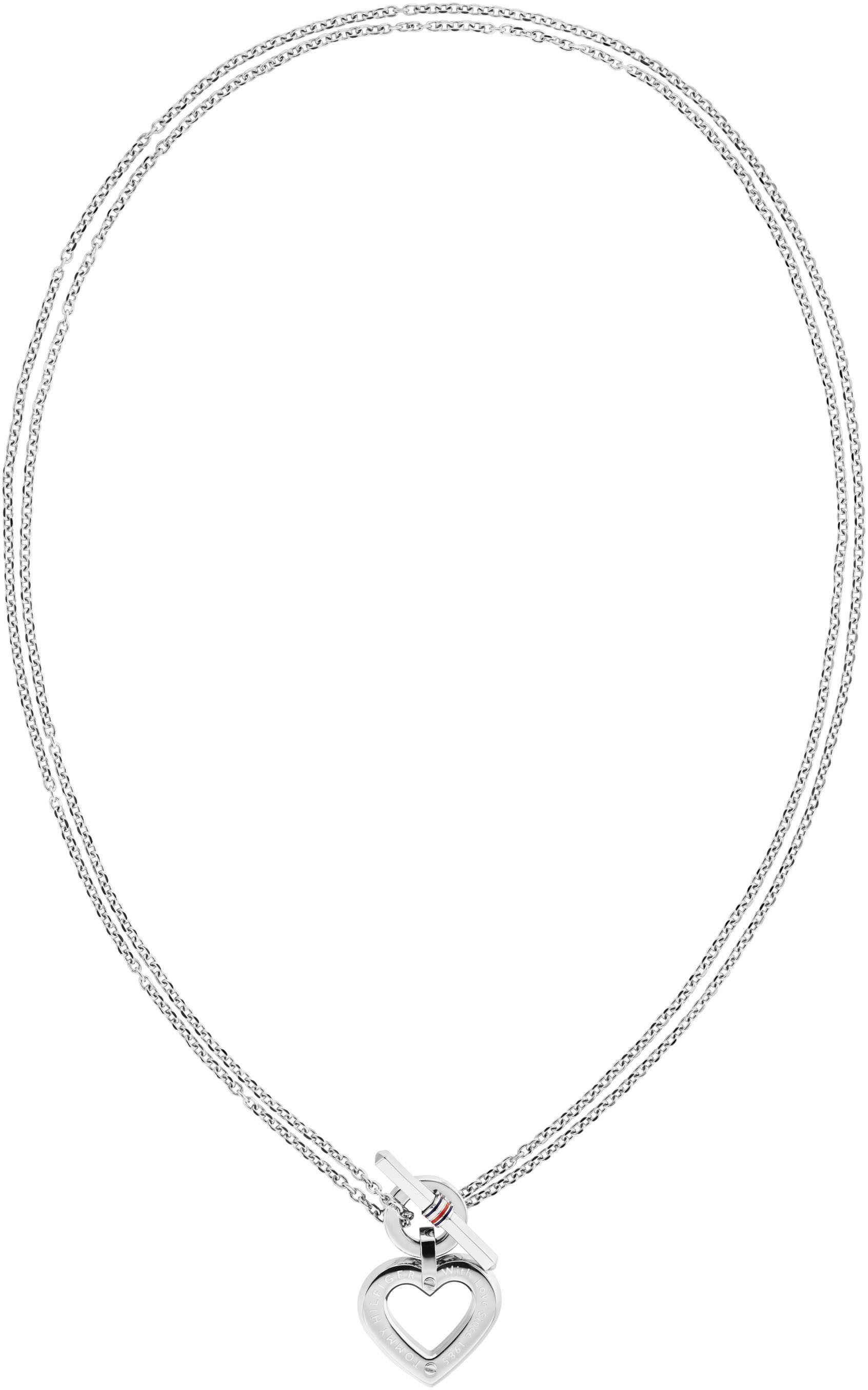 Tommy Hilfiger Kette mit Anhänger TOGGLE HEART, mit Emaille günstig online kaufen