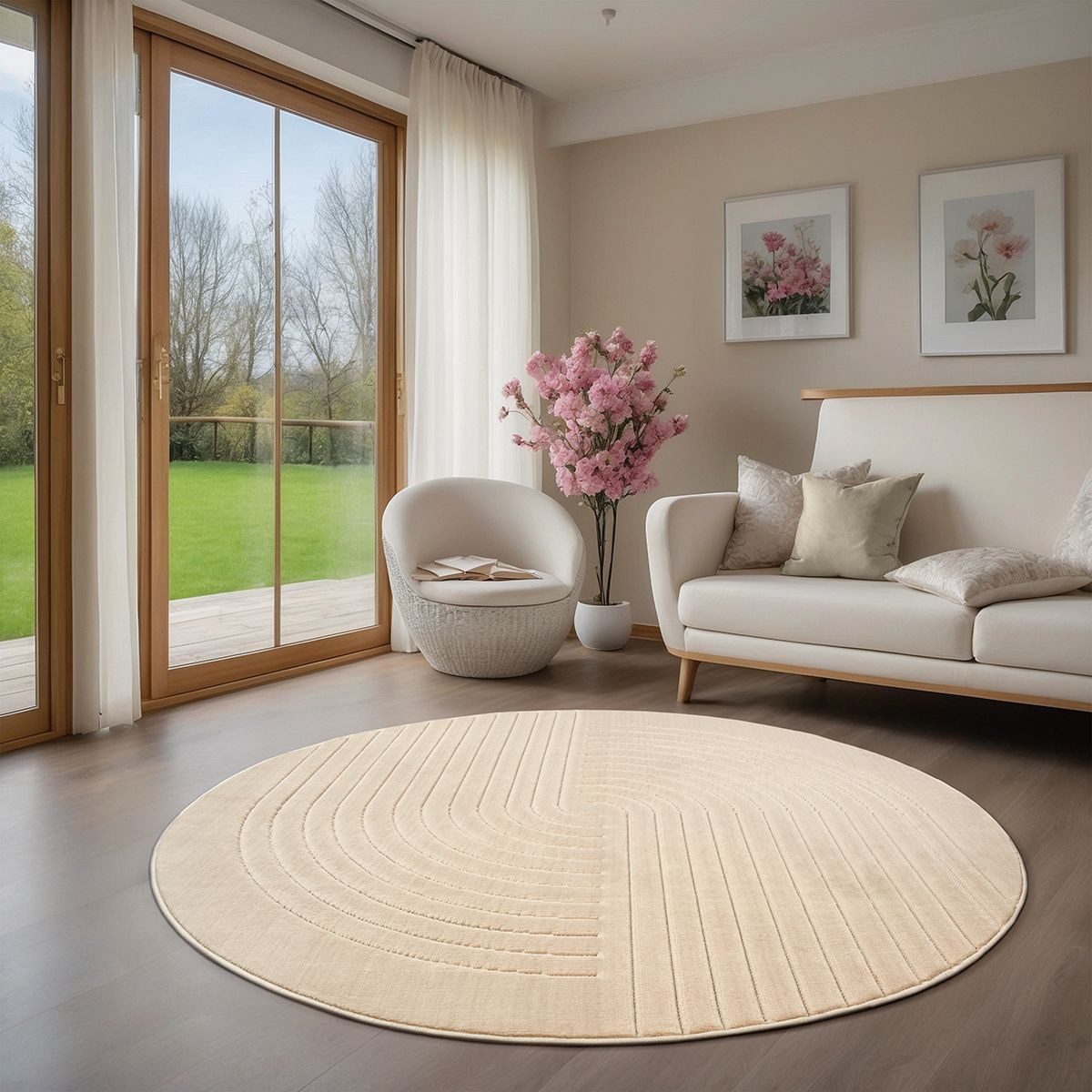 the carpet Teppich Parma, rund, Höhe: günstig online kaufen
