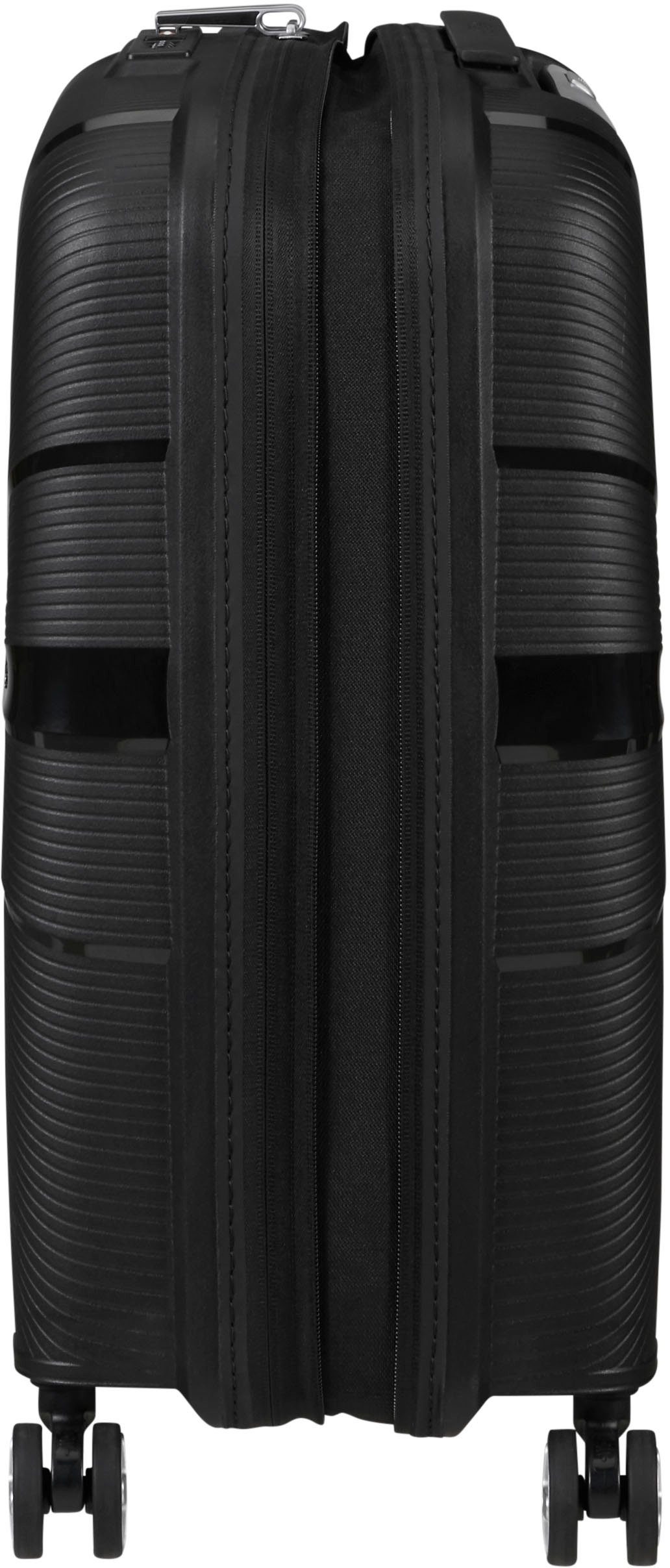 American Tourister® recyceltes Hartschalen-Trolley enthält Material black, Starvibe, Volumenerweiterung; 4 55 mit cm, Rollen