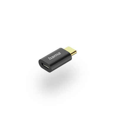 Hama USB-C-Adapter Micro-USB-Buchse - USB-C-Stecker ohne Kabel 480 Mbit/s USB-Adapter USB-C zu Micro-USB