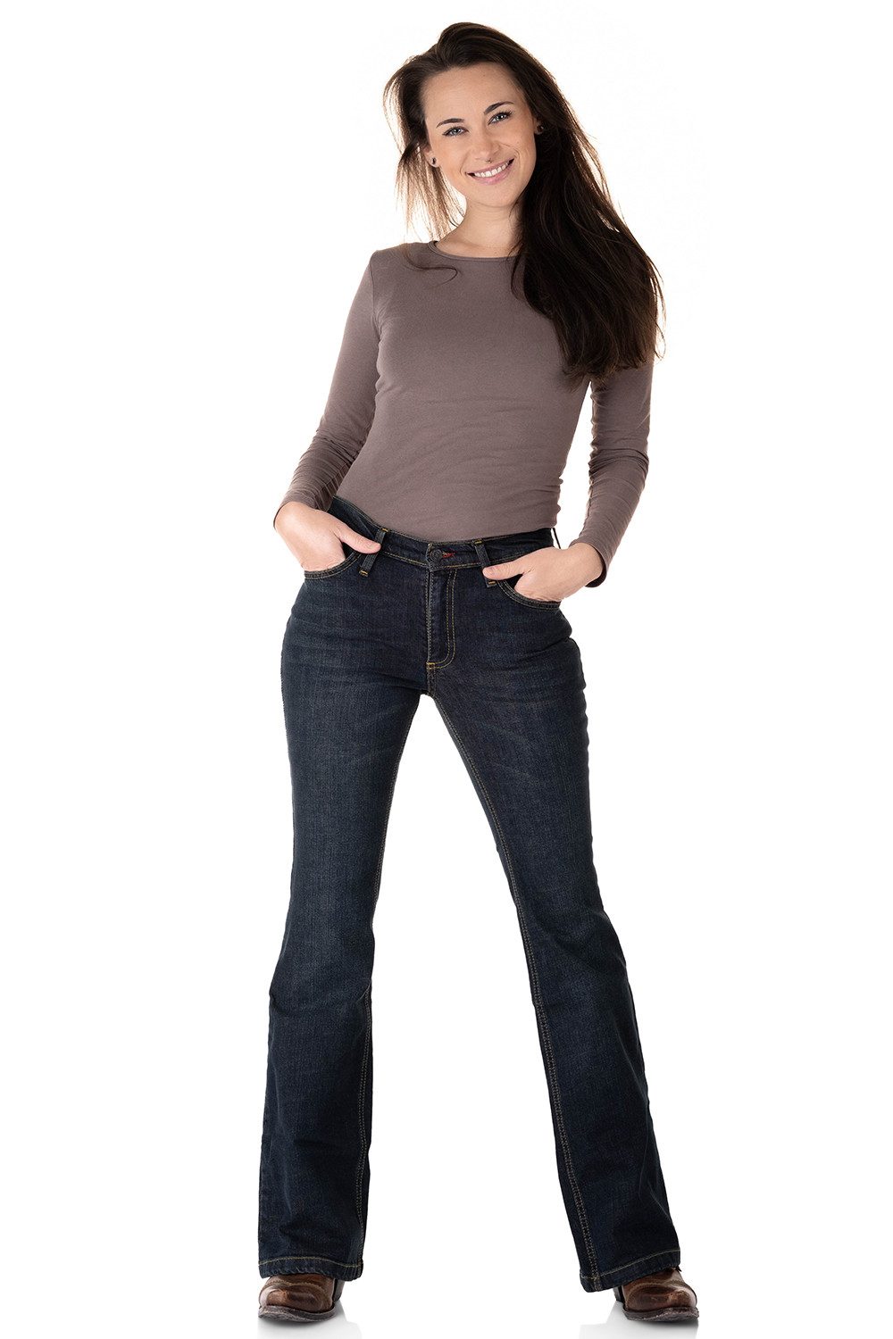 Bootcut-Jeans Damen ROOTS
