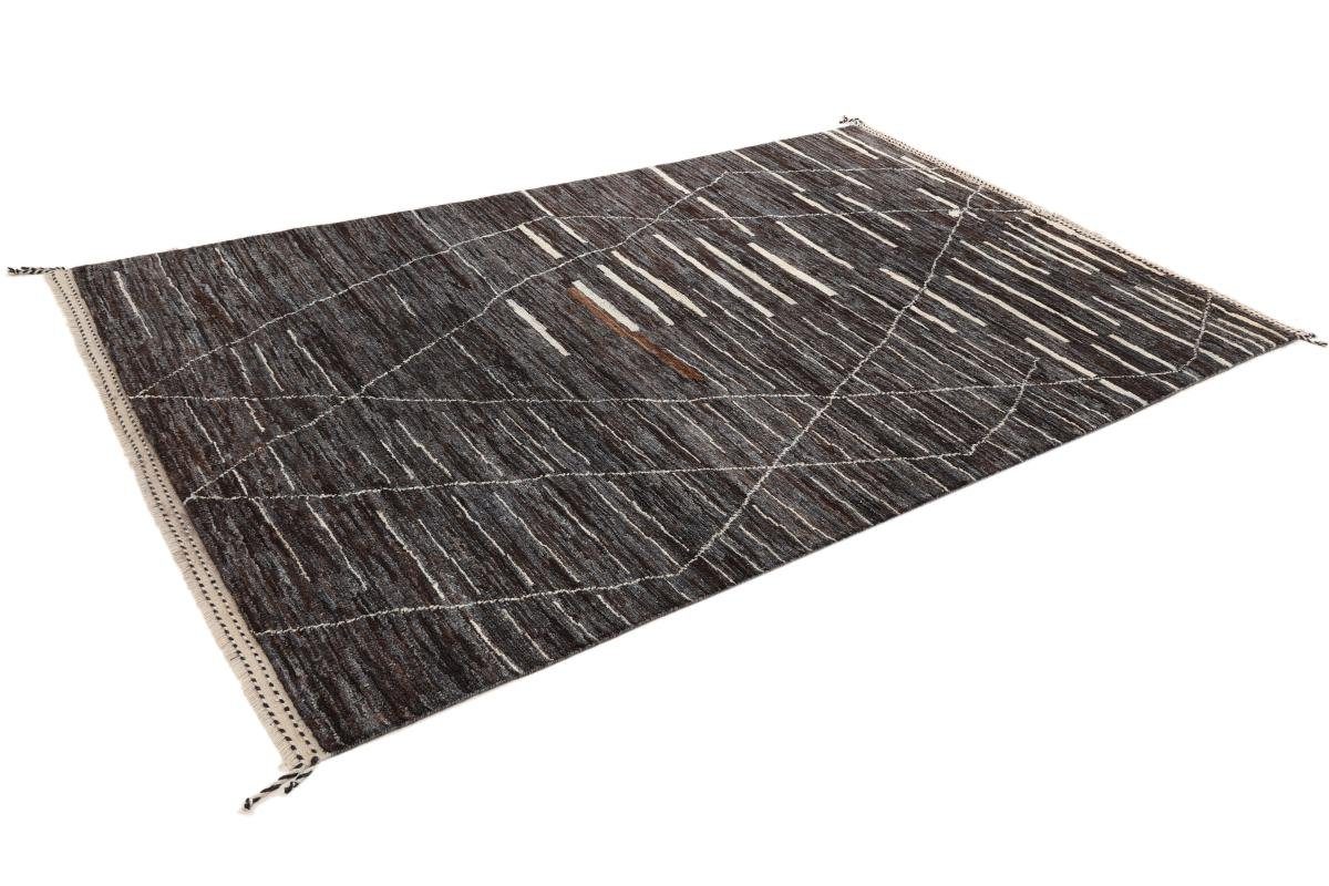 Moderner Maroccan Orientteppich 20 Höhe: Nain Handgeknüpfter mm 188x305 Berber rechteckig, Trading, Orientteppich,
