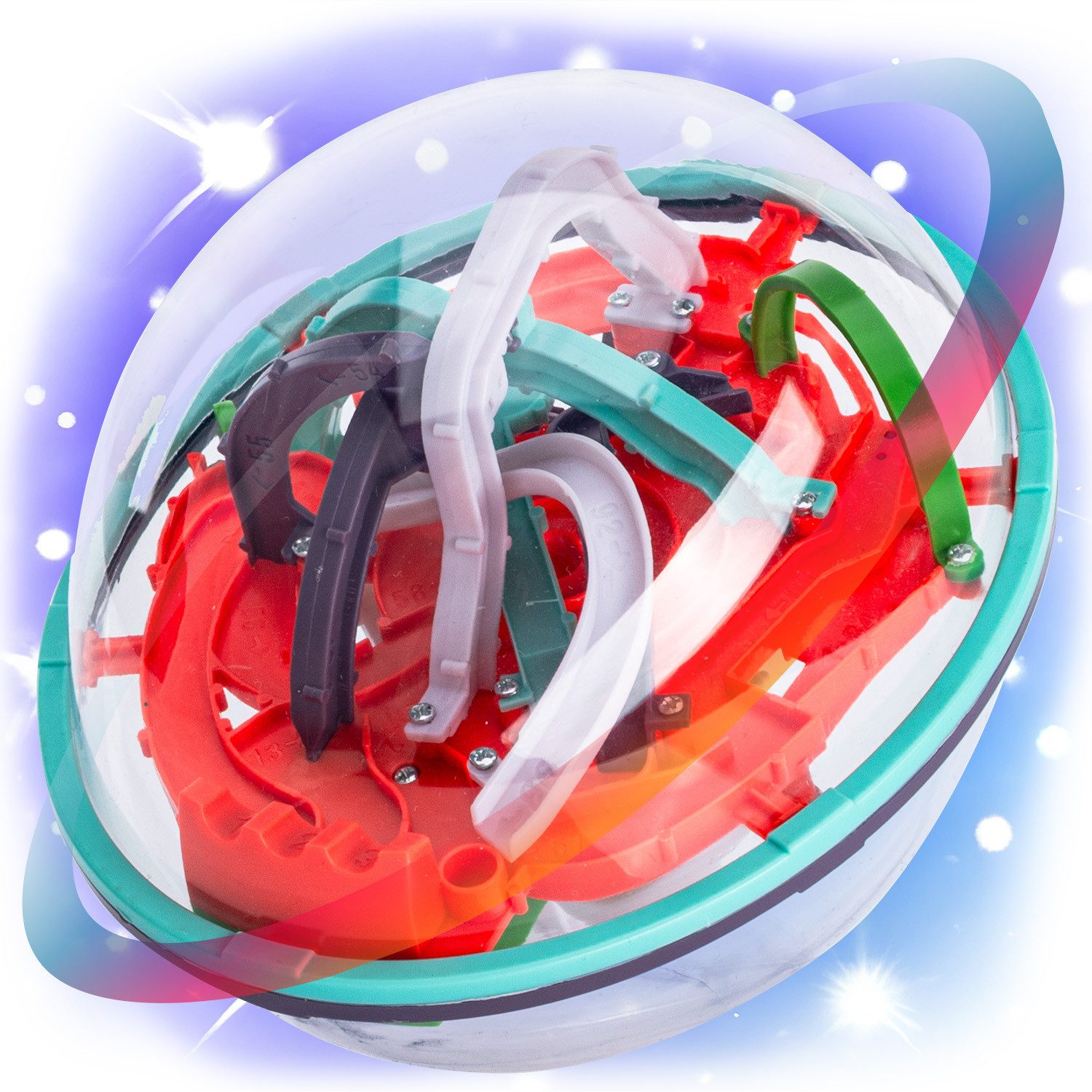 Goods+Gadgets 3D-Puzzle Kugellabyrinth Geschicklichkeitsspiel, Puzzleteile, Magic Maze Kugelspiel