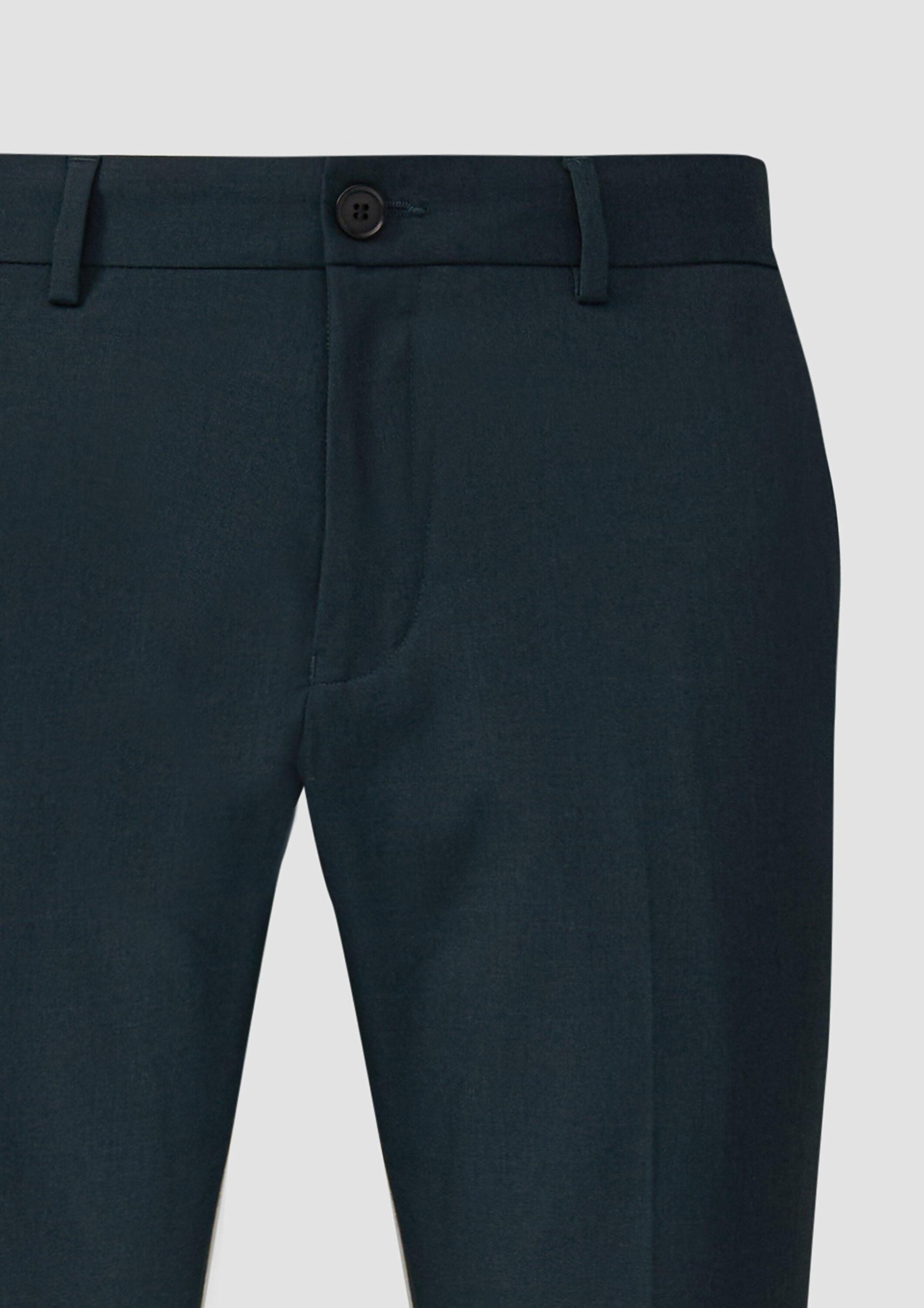 s.Oliver Chinos Anzughose S.OPURE s.O PURE: Anzughose im Slim Fit aus meliertem Stretch-Twill