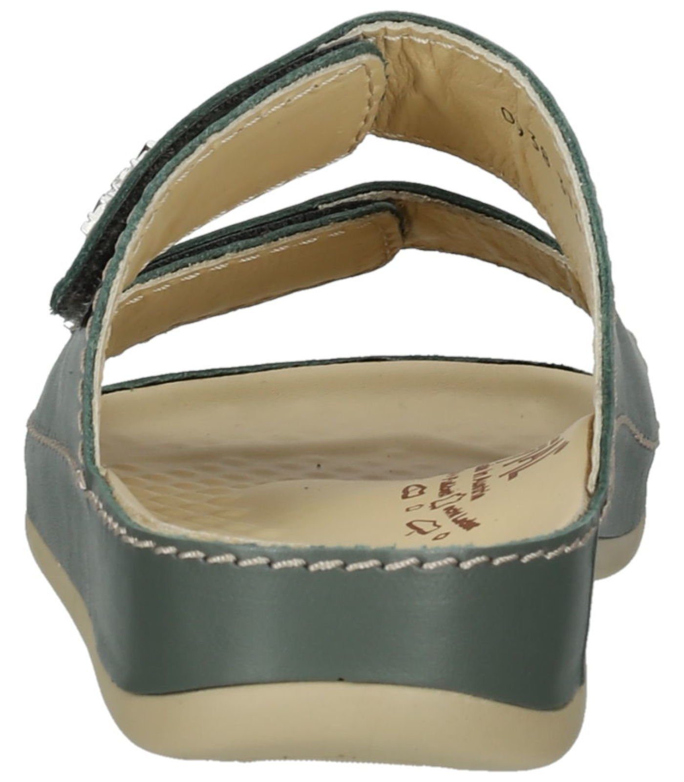 Olive Pantoletten Leder Vital Pantolette