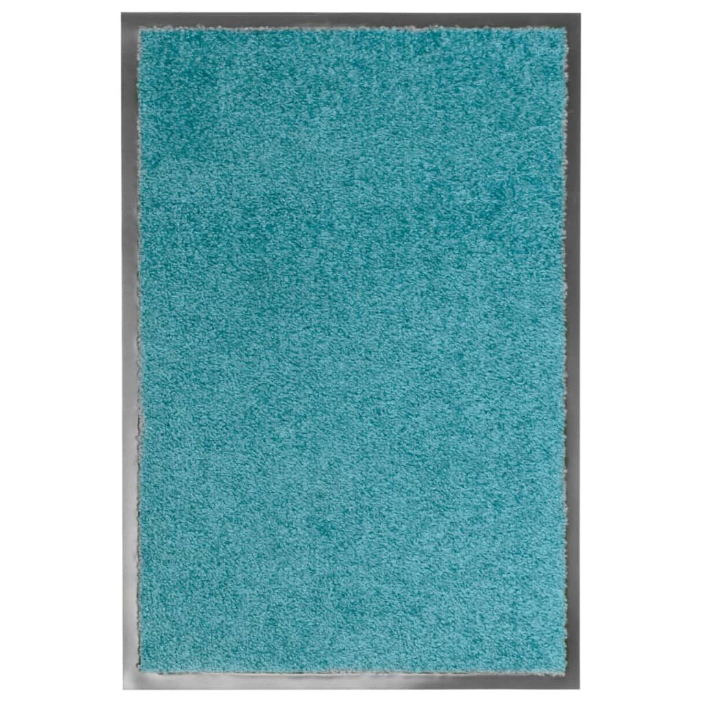vidaXL Fußmatte Fußmatte Waschbar Cyan 40x60 günstig online kaufen