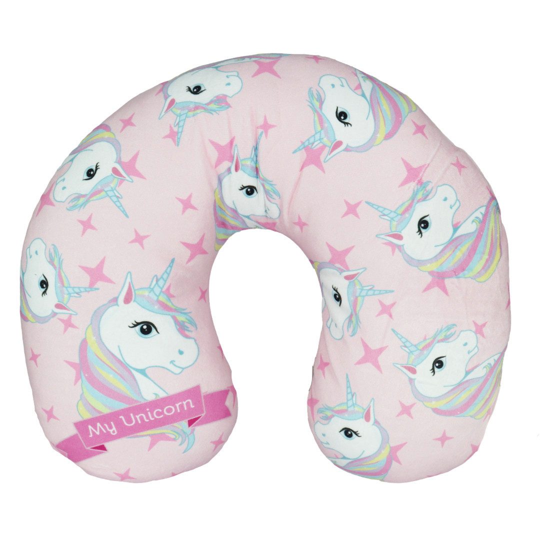 WS-Trend Reisekissen Sweet Einhorn Unicorn Kinder Reisekissen Nackenkissen