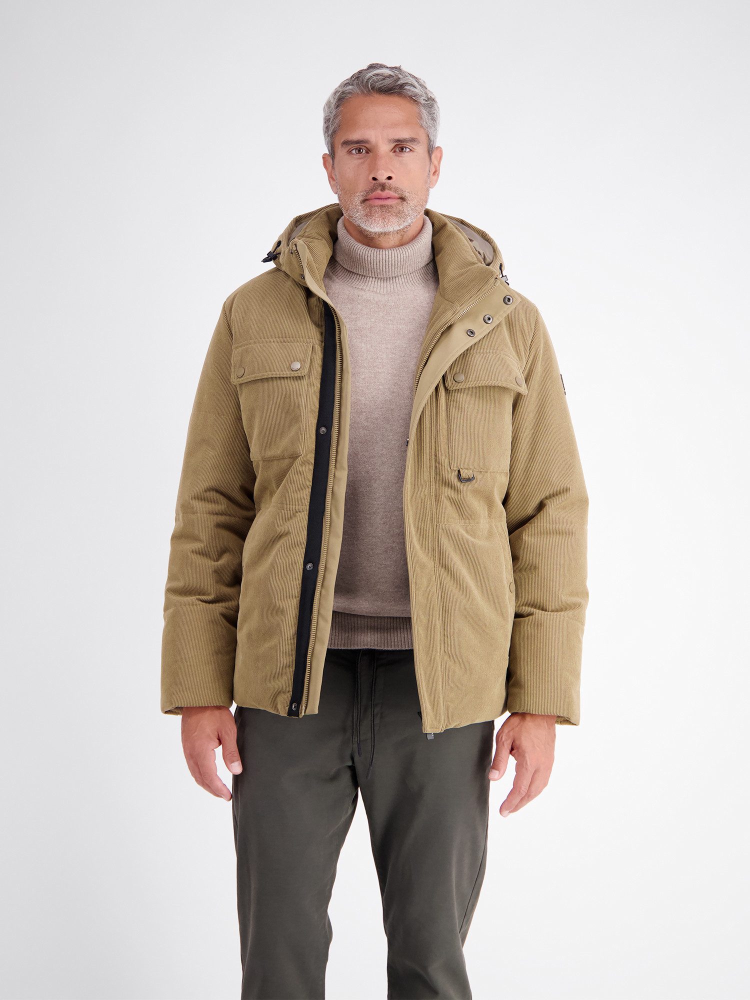 LERROS Outdoorjacke Funktionsjacke aus wind und wasserabweisendem Kordgewebe
