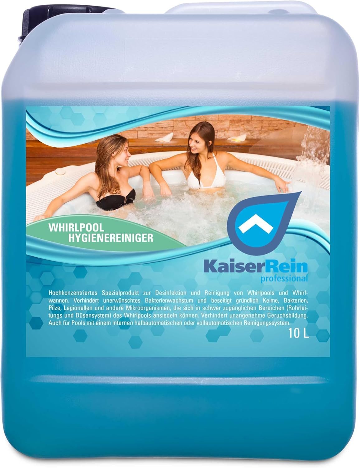 KaiserRein Poolpflege KaiserRein Whirlpool Reiniger & Desinfektion ohne Chlor, desinfizierend, chlorfrei, hochkonzentriert, geruchsarm