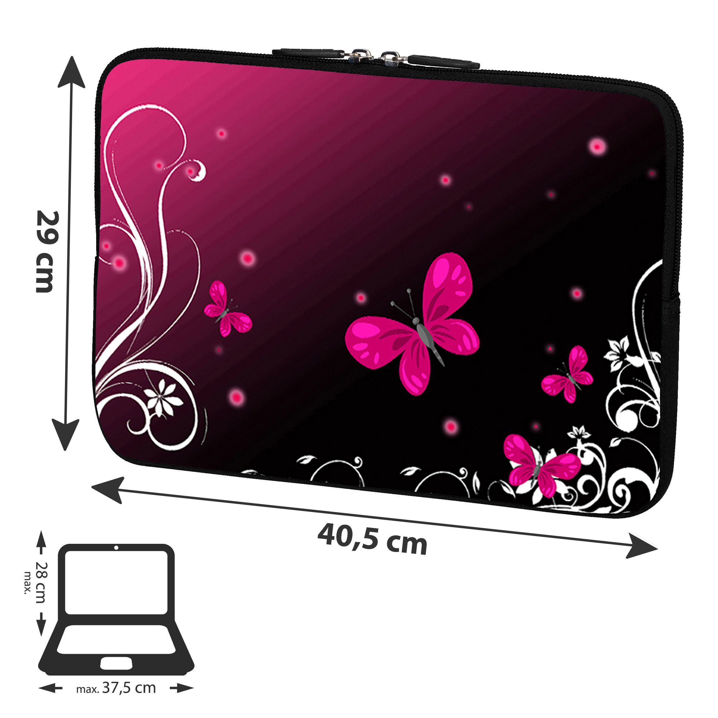 PEDEA Laptop-Hülle Design Schutzhülle mit Motiv 38,1 cm (15 Zoll), praktisch & kompakte Design Schutztasche mit Motiv – Bild 2 von 5