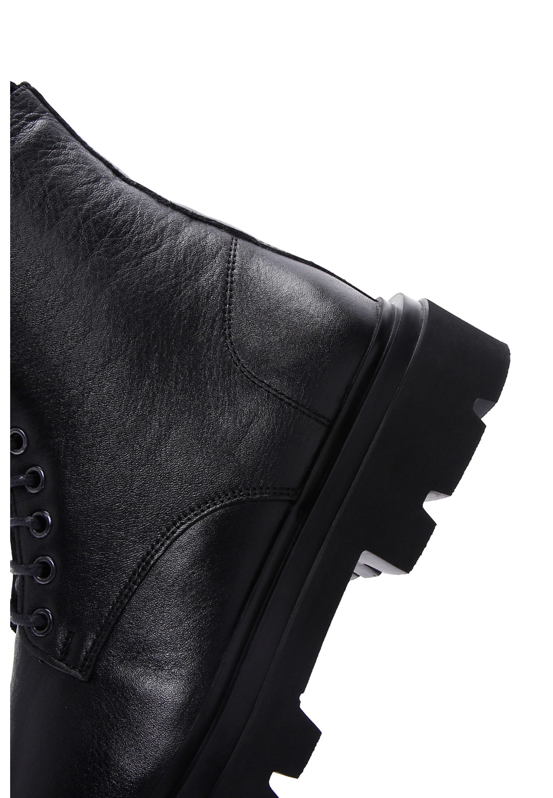 Derimod Stiefeletten aus Leder Ankleboots Schnürsenkel, Leder-Textil-Futter, EVA Sohle