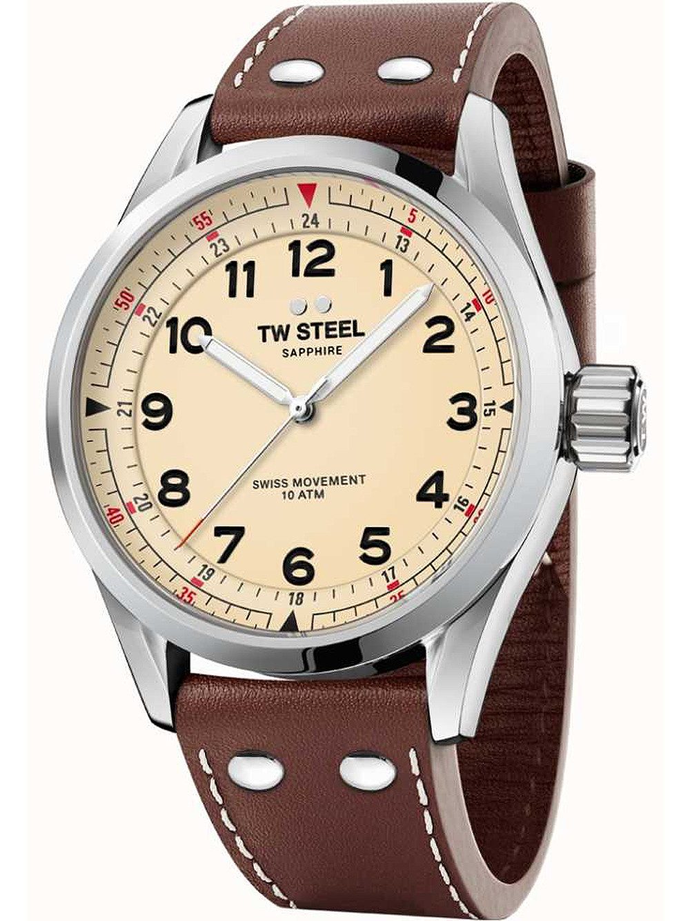 TW Steel Quarzuhr TW-Steel SVS101 Volante Herrenuhr 45mm 10ATM TW-Steel SVS101 Volante Herrenuhr 45mm 10ATM