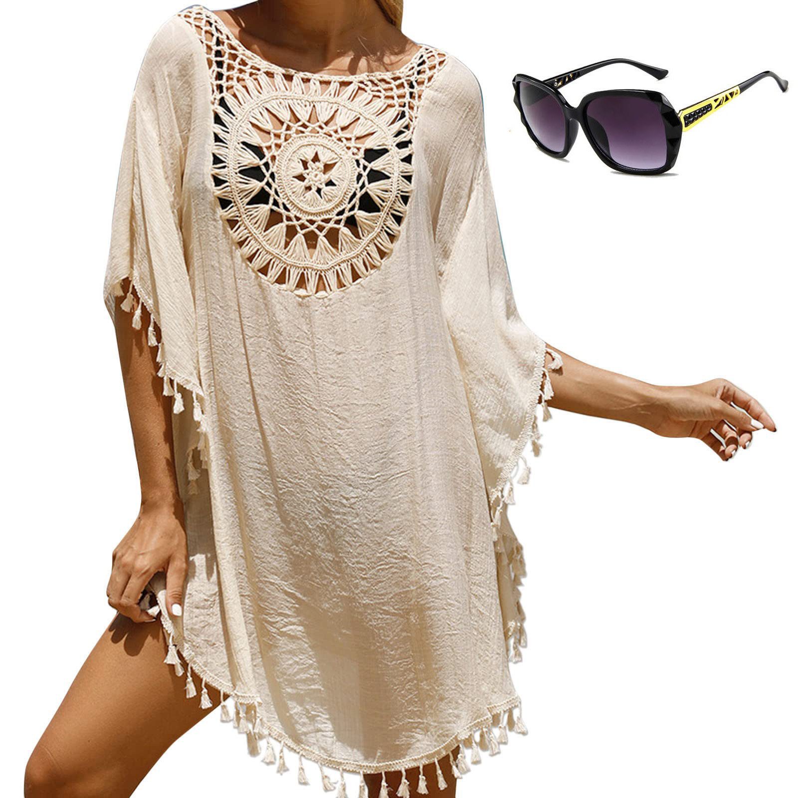 RWEUOQ Strandkleid Damen Bikini Cover Up günstig online kaufen