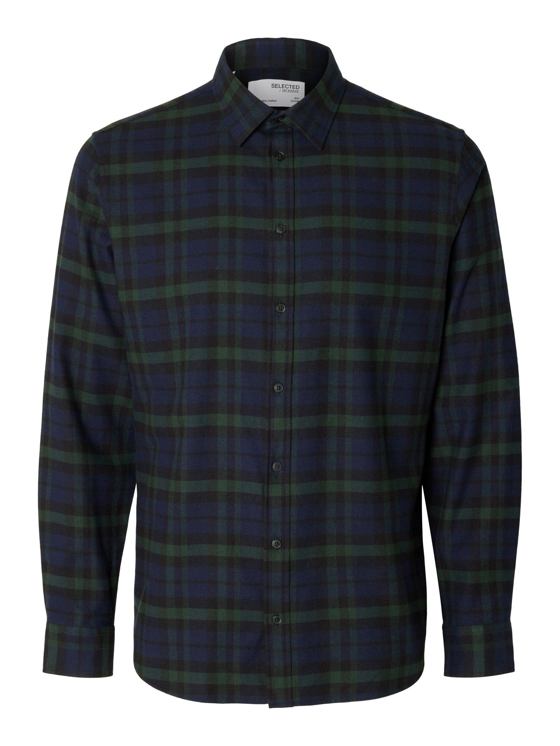 SELECTED HOMME Langarmhemd SLHSLIMOWEN-FLANNEL SHIRT LS NOOS