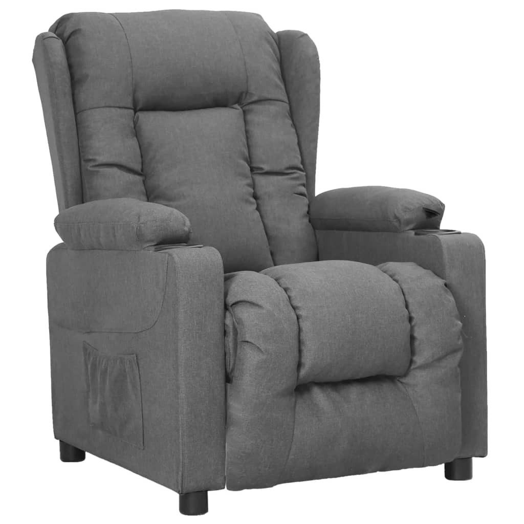 vidaXL Sessel Aufstehsessel Hellgrau Stoff (1-St) günstig online kaufen