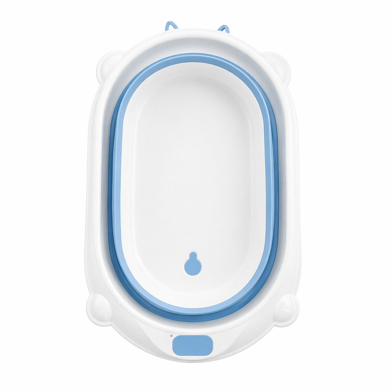 Boncuks Home Babybadewanne Faltbare Baby Badewanne mit Ablauf, rutschfest & platzsparend