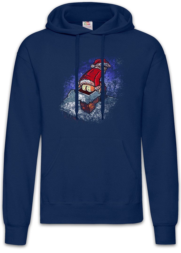 Hoodie Santa Chimney Herren Hoodie Bad Weihnachtsmann Santa X-Mas Christmas