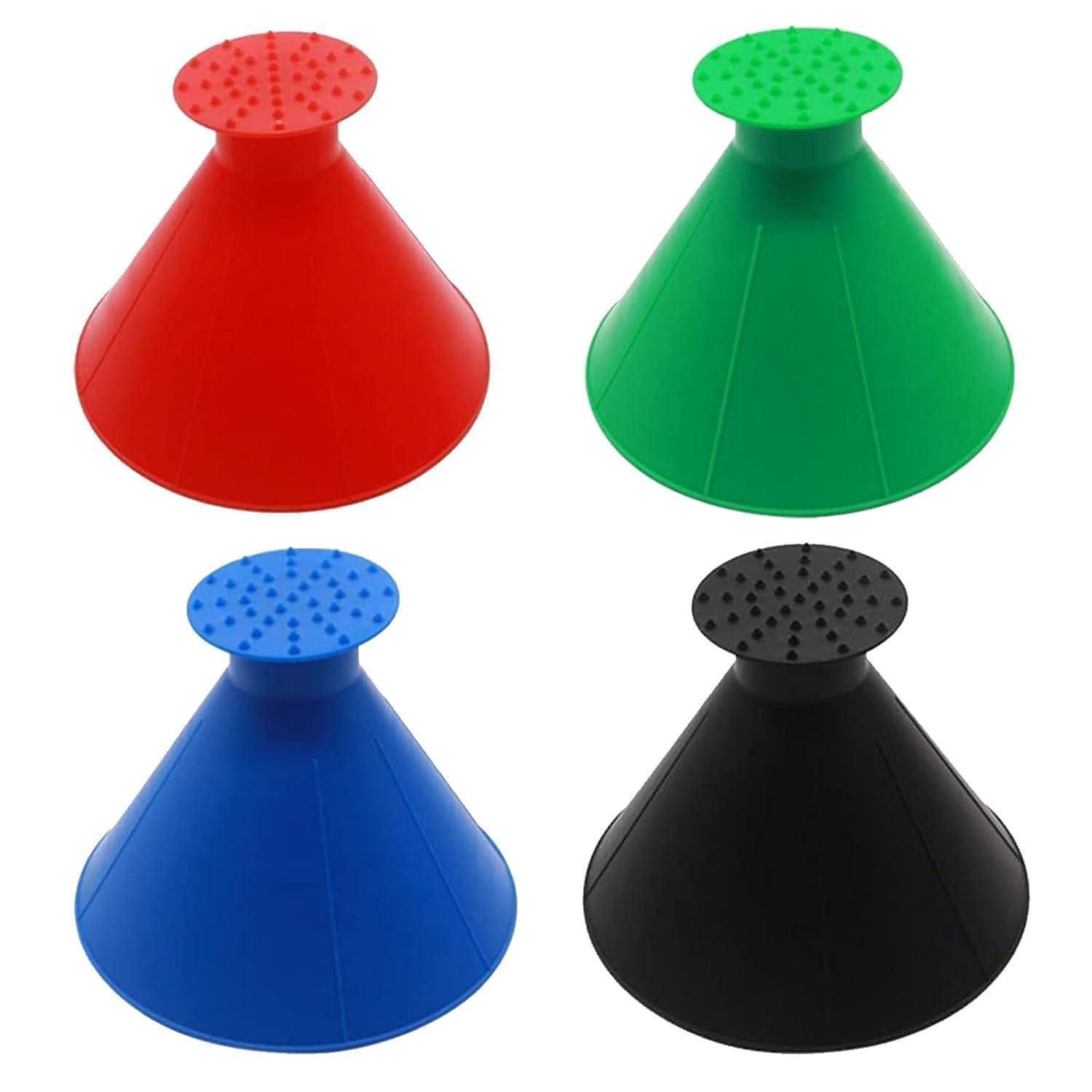 LuxusKollektion Eiskratzer Eiskratzer 4Stk Multifunktion mit Schaufel & Trichter