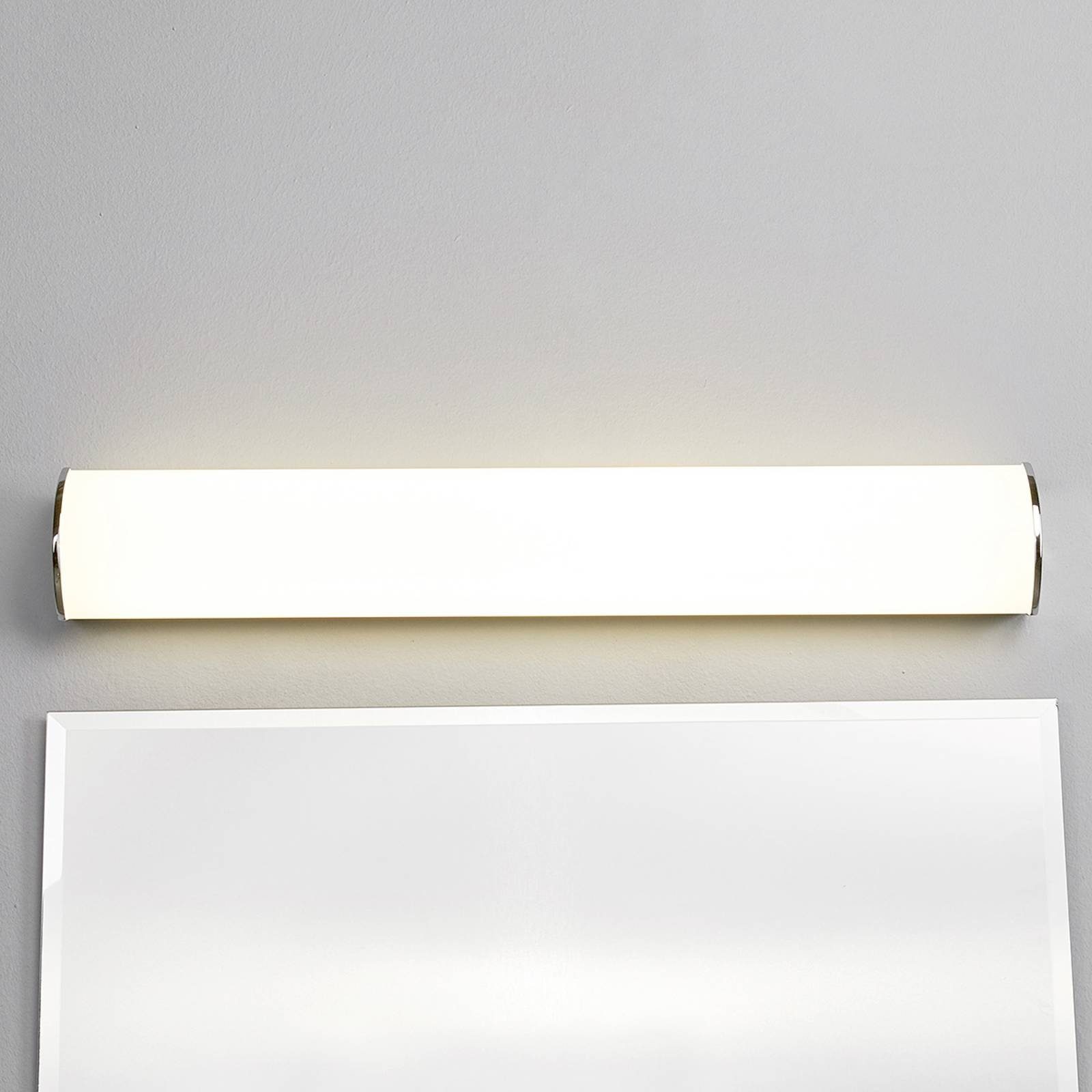 Metall, 1 LED-Leuchtmittel Lindby Wandleuchte weiß fest Modern, flammig, warmweiß, chrom, Acryl, LED verbaut, inkl. Elanur, satiniert,
