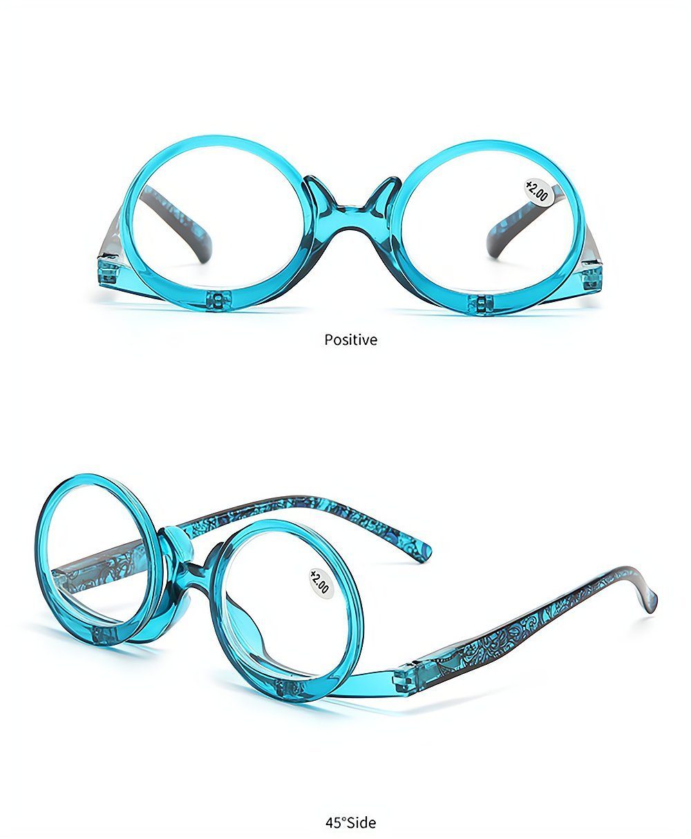Lesebrille Mode Gläser PACIEA bedruckte Rahmen blaue presbyopische anti
