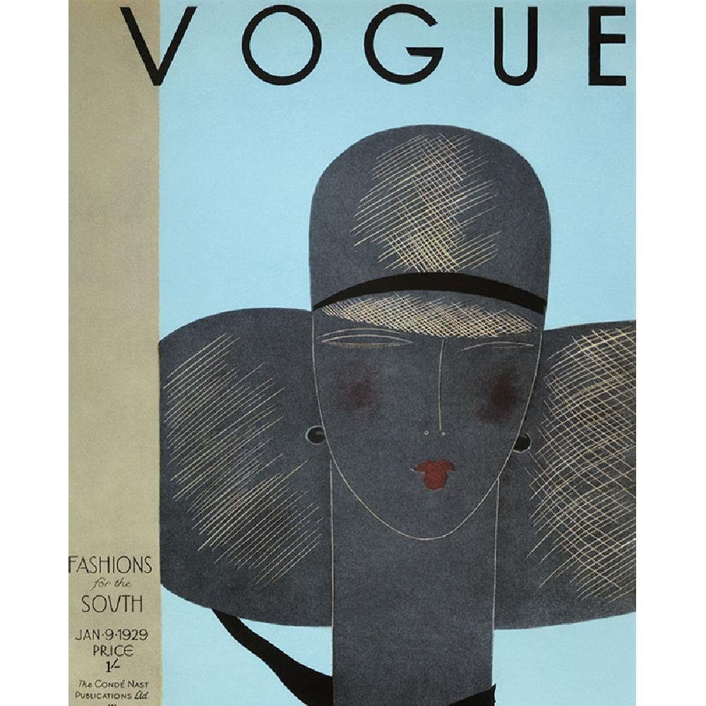Ablo-Blommaert 1929 Vogue (65x80cm) Cover Wanddekoobjekt Januar
