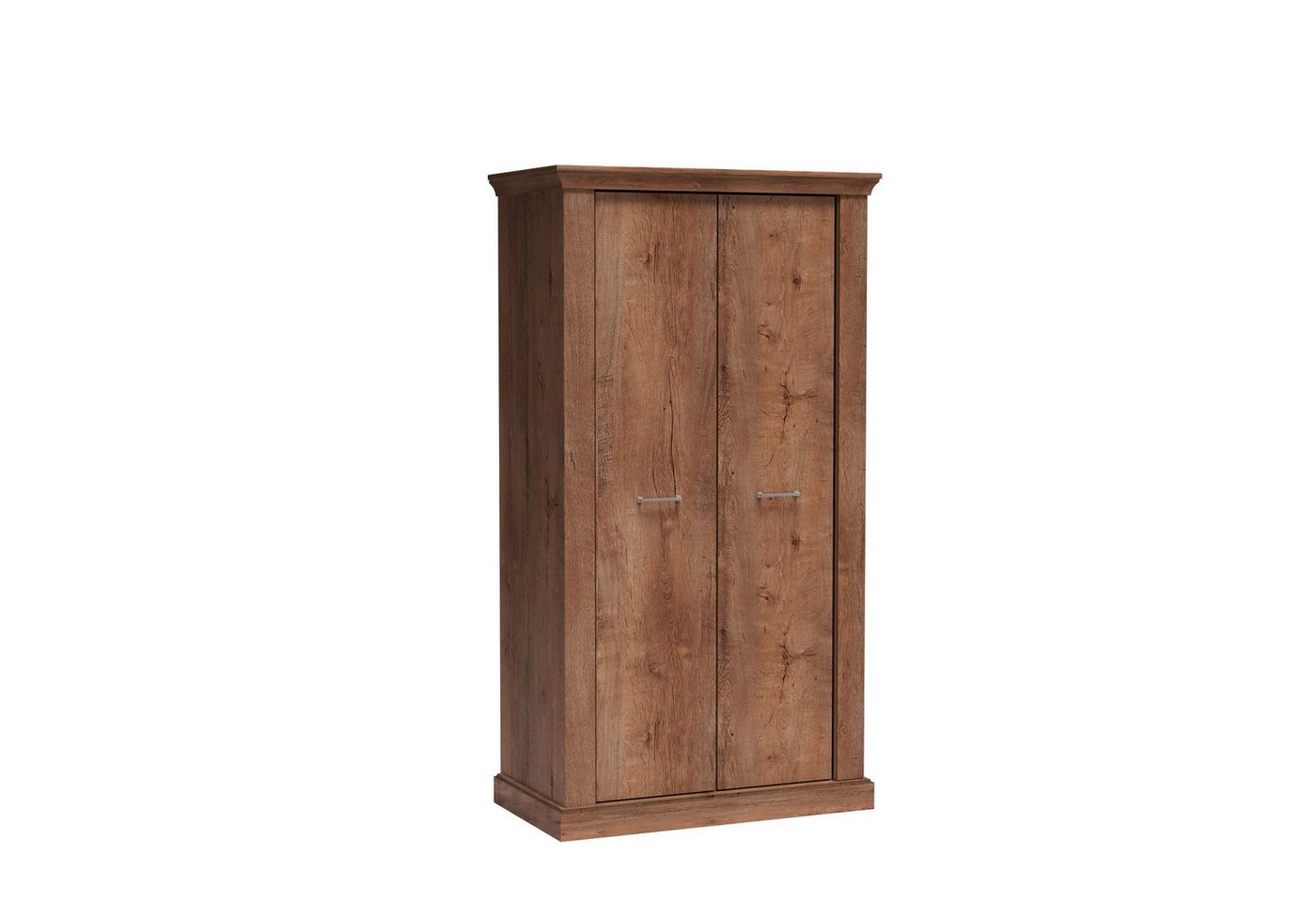 Masseno Drehtürenschrank DESIO 107 cm Kleiderschrank 2 Türen Schlafzimmerschrank Braun