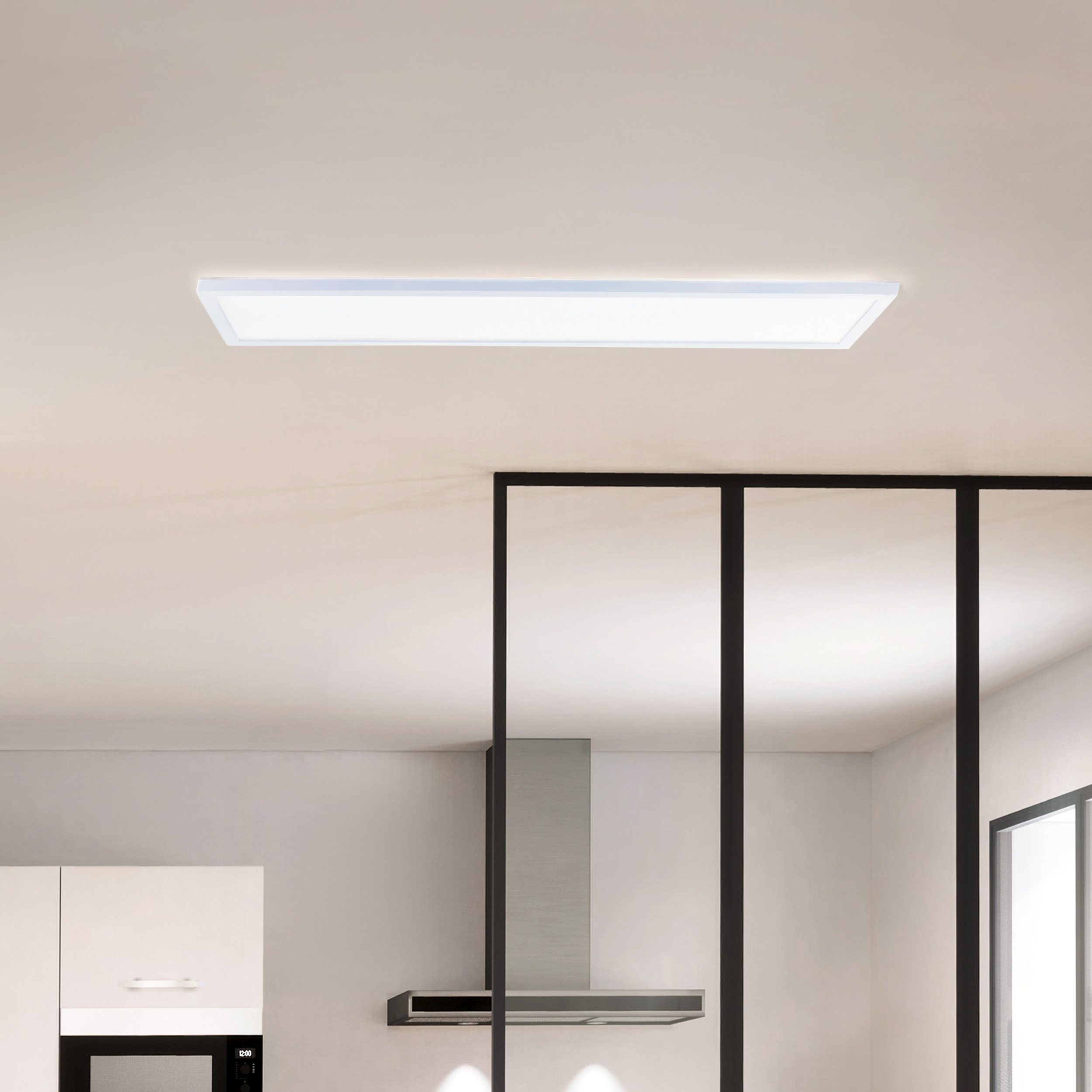 Brilliant LED Panel Lumaro, LED fest integriert, Neutralweiß, 96 x 25 cm, 3200 lm, 4000 K, IP44, Kunststoff, weiß