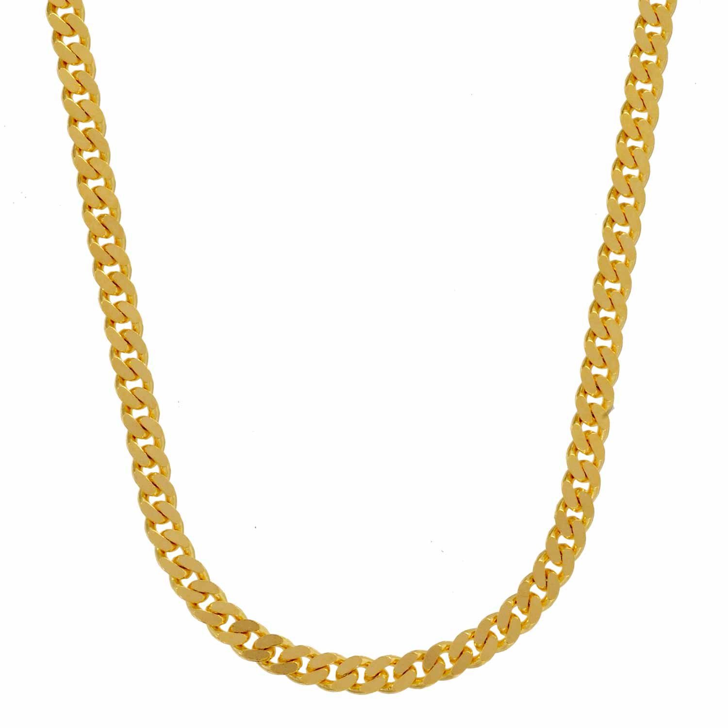 Panzerkette Goldkette Panzerkette Länge 60cm - Breite 2,5mm - 585-14 Karat Gold