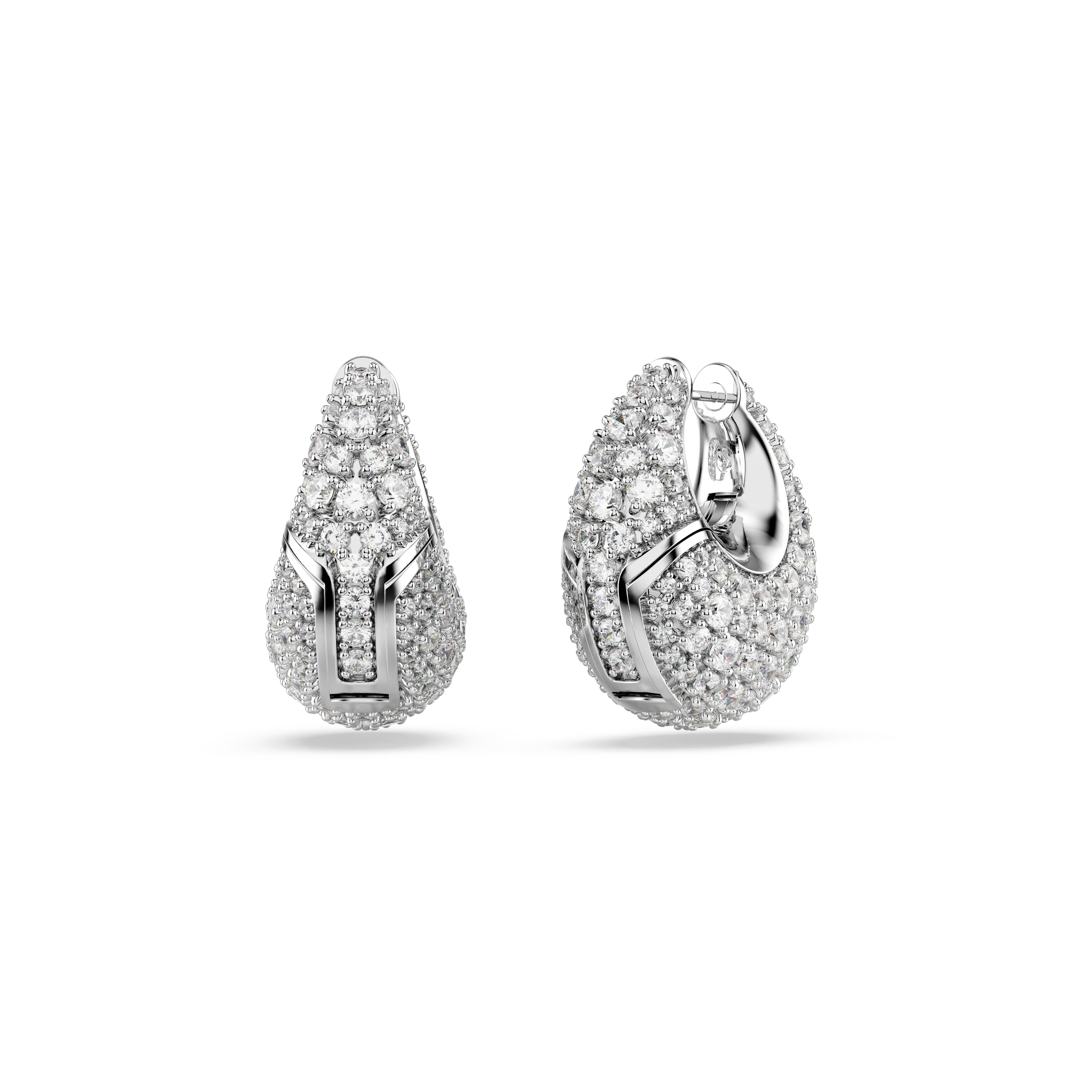 Swarovski Paar Creolen Schmuck Geschenk Sublima Ohrringe, mit Swarovski® Kristall, Swarovski® Zirkonia (synth)