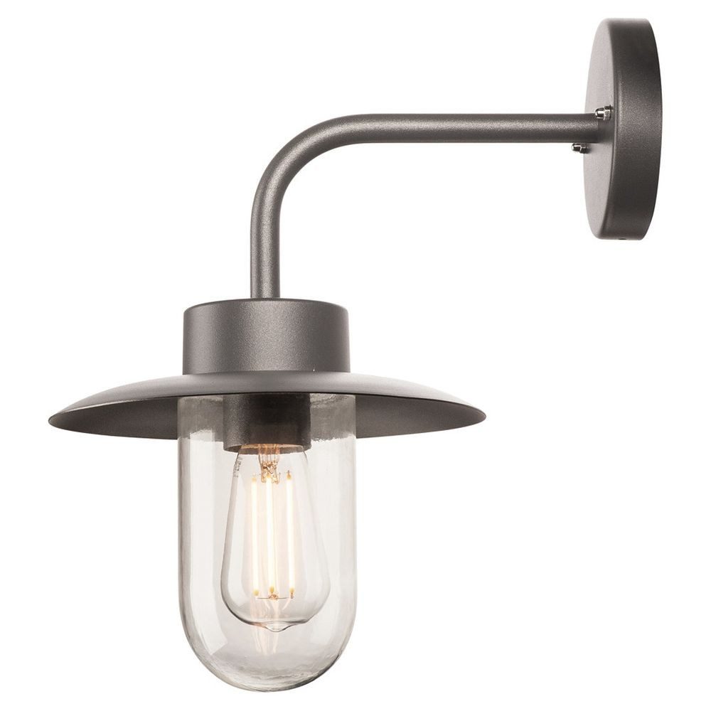 SLV Außen-Wandleuchte Molat E27 Outdoor Wandleuchte, anthrazit, max. 60W, IP44