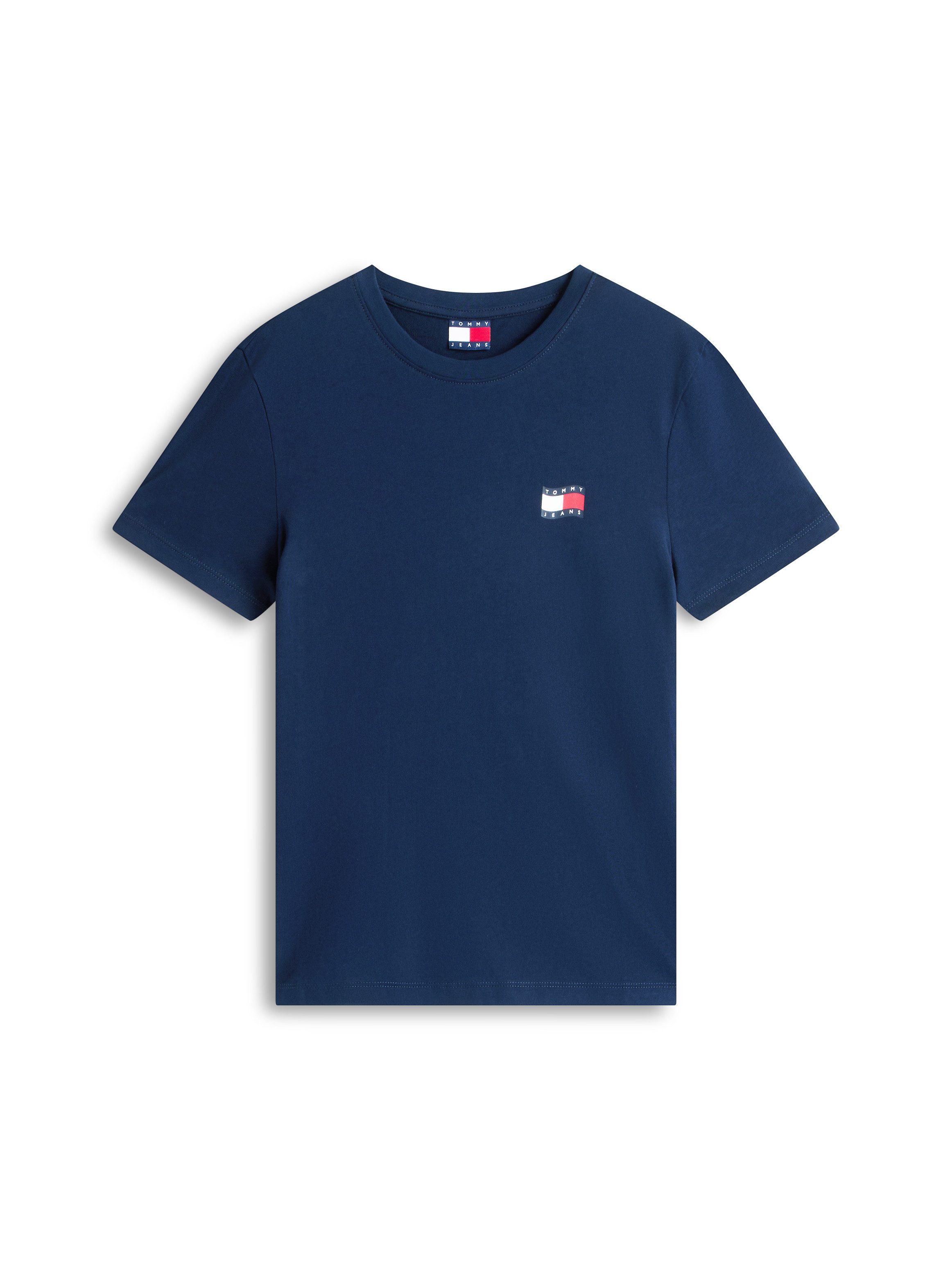 Tommy Jeans Kurzarmshirt TJW REG WAVY FLAG SS TEE EXT Tommy Flag-Badge auf Brust, Jersey aus reiner Baumwolle – Bild 4 von 5