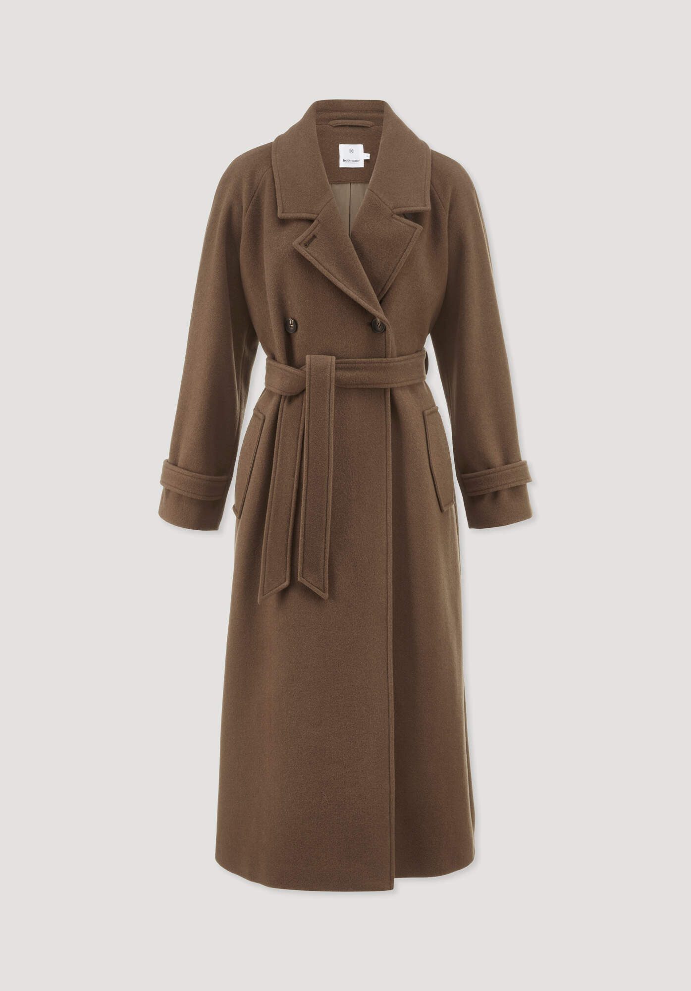 Hessnatur Wintermantel Relaxed aus reiner Bio-Merinowolle (1-tlg)