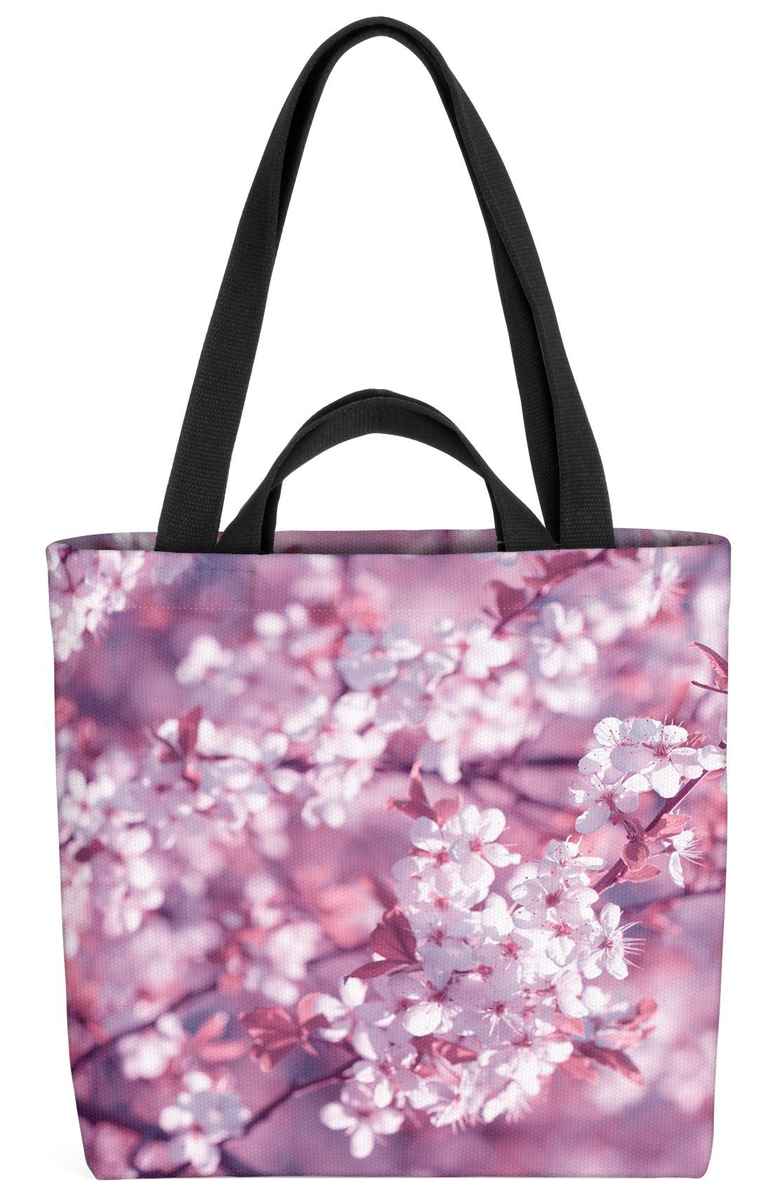 VOID Henkeltasche (1-tlg), Kirschen Kirschblüten Baum blüten muttertag valentinstag geblümt japa