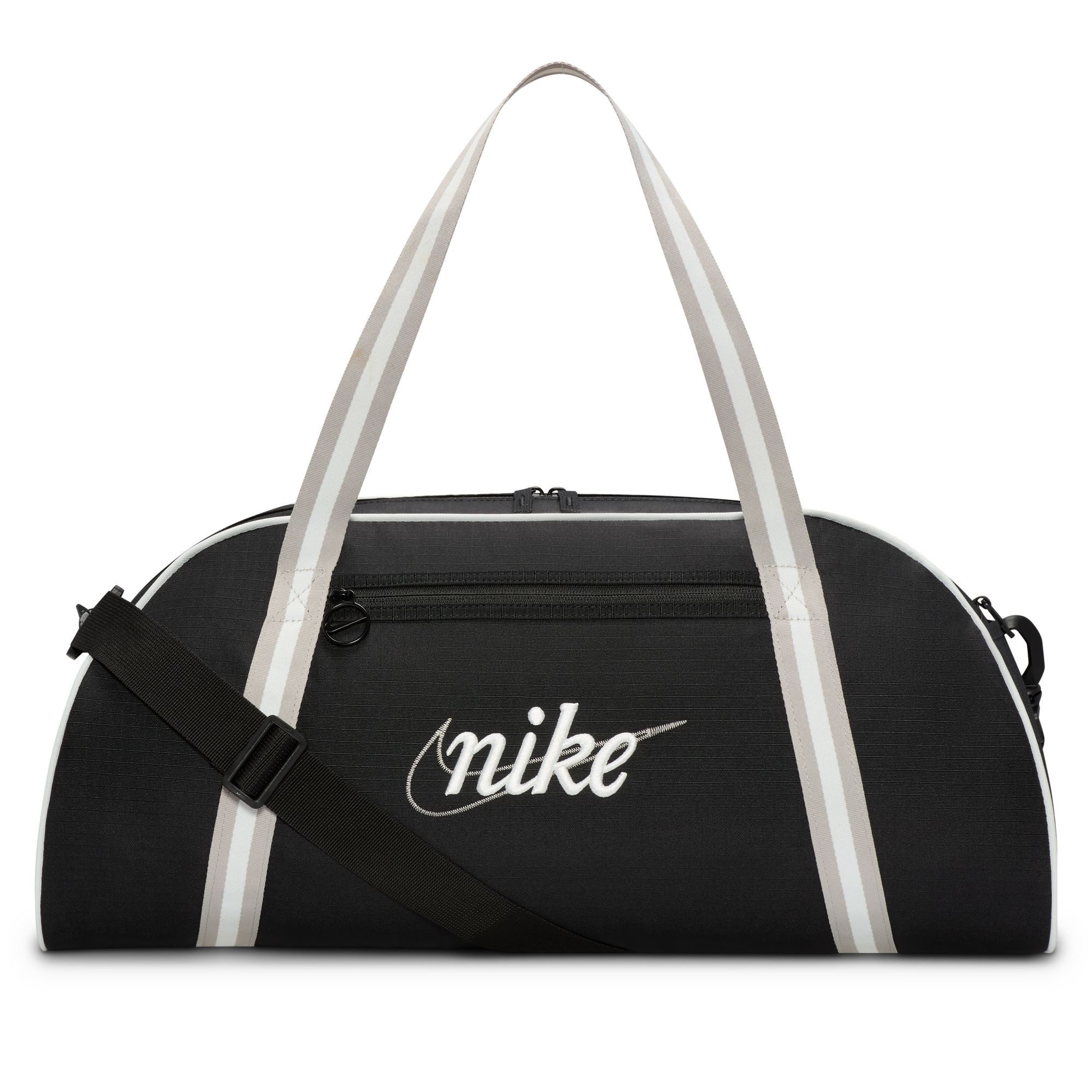 Nike Sporttasche W NK GYM CLUB - RETRO, aus Polyester, mit Reißverschlusstaschen innen und außen