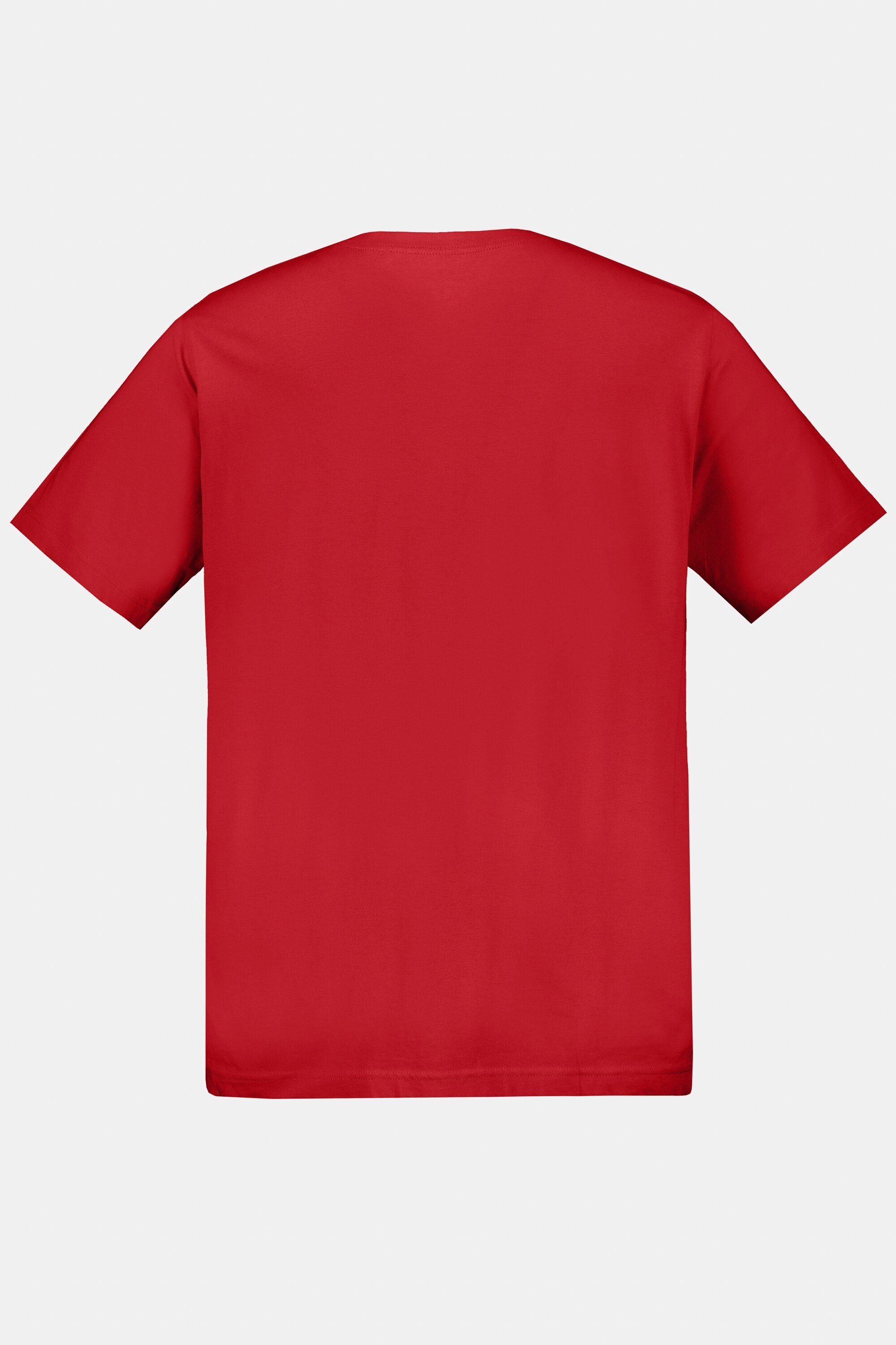 gekämmte bis Basic Baumwolle Rundhals JP1880 8XL salsa T-Shirt T-Shirt