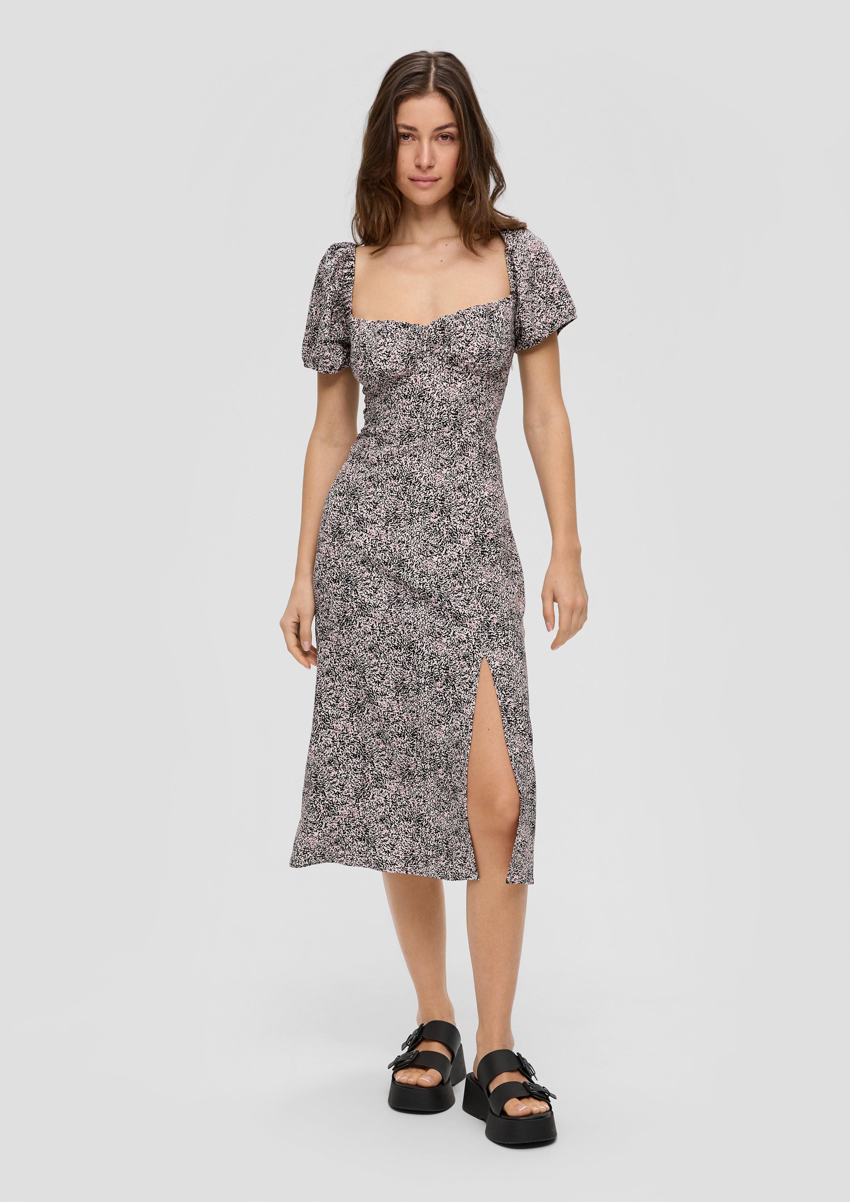 QS Minikleid Midikleid mit Smok-Detail am günstig online kaufen